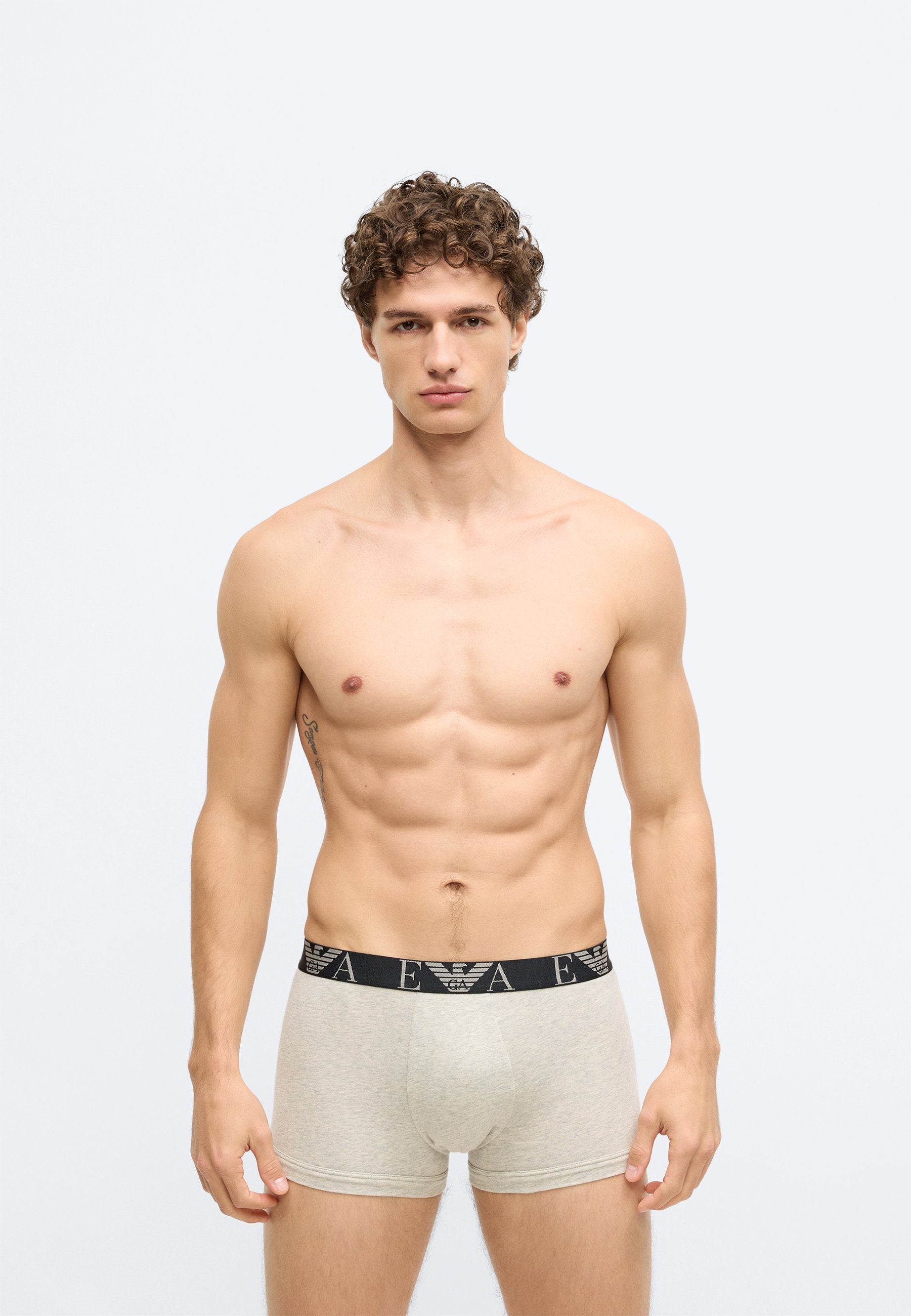 BOLD MONOGRAM TRUNK 3 PACK - Trunks - black/light melange grey/white