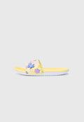 KAWA SLIDE UNISEX - Havuz terliği - yumuşak sarı/eflatun/çamur kırmızısı/safir