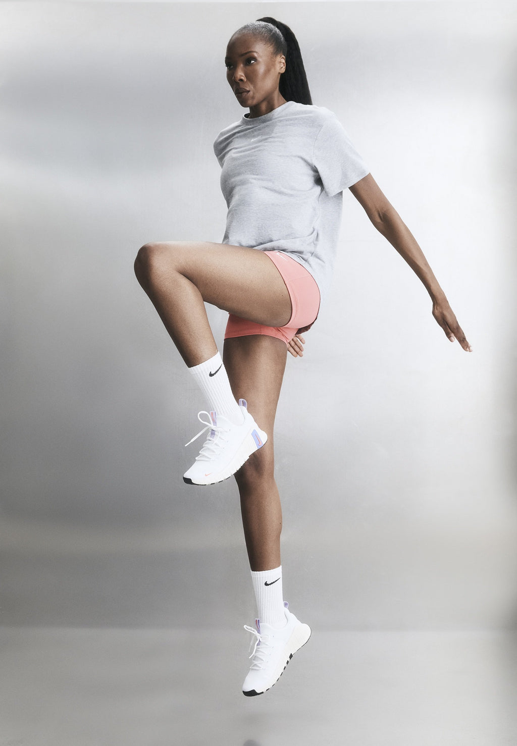 ONE RELAXED - Sports T-shirt - smoke grey/heather/white
