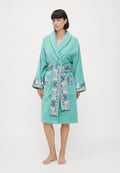 BATHROBE  - Dressing gown - sea green/dark sea green