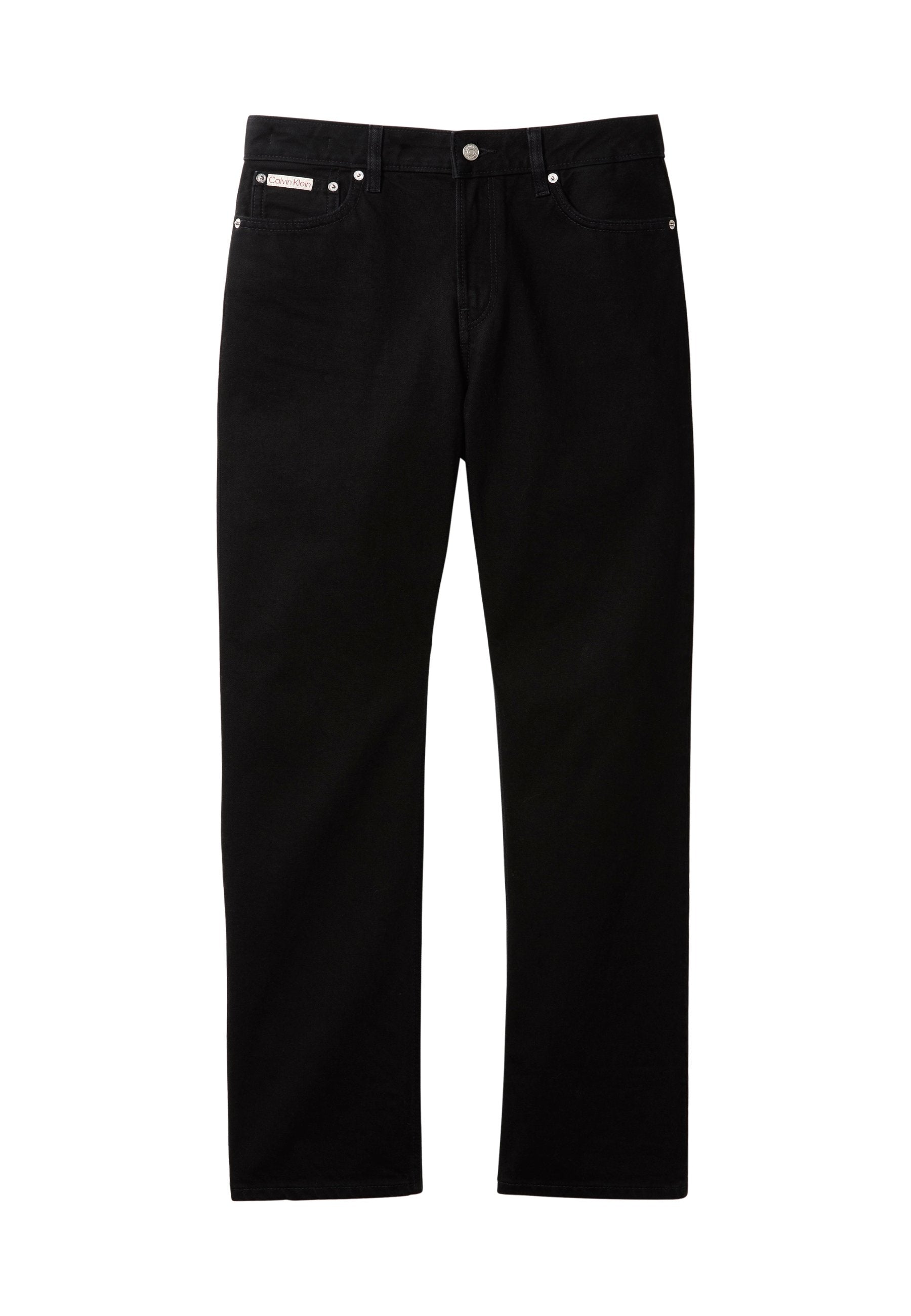 SIGNATURE STRAIGHT - Relaxed fit jeans - soft black