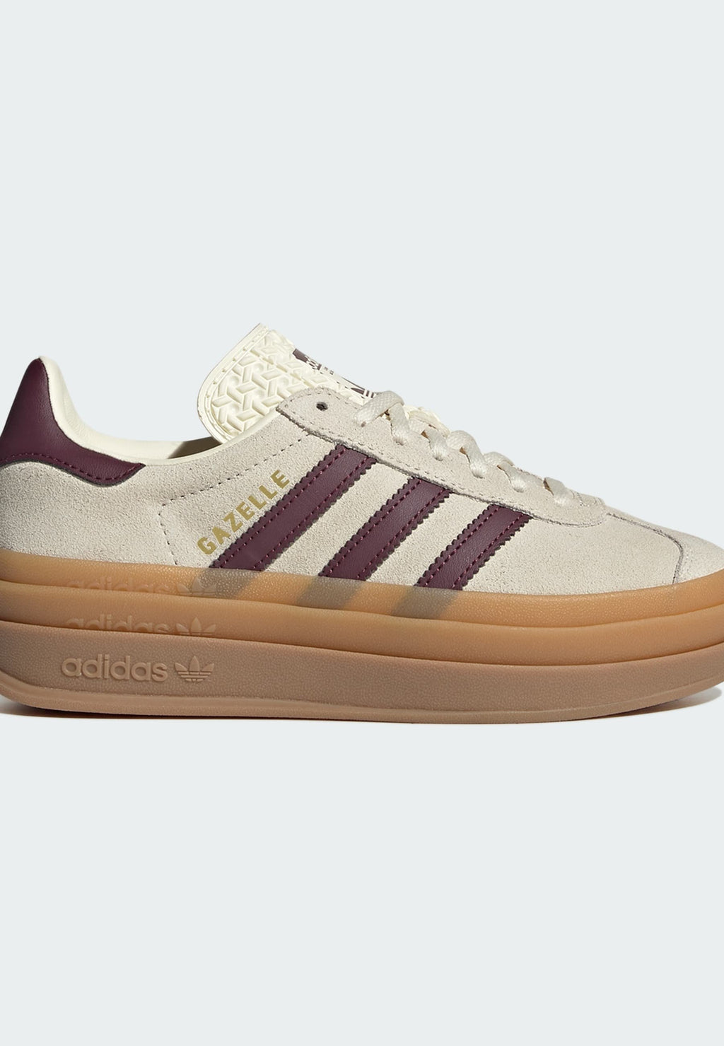 GAZELLE BOLD J UNISEX - Trainers - cream white maroon gold met