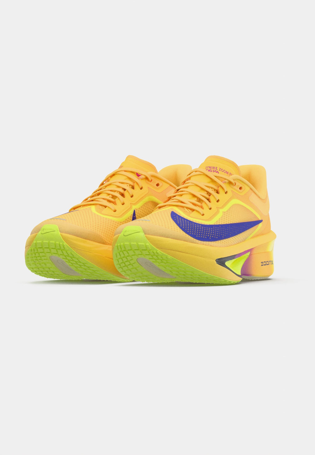 ZOOM FLY  - Road running shoes - citron pulse/indigo burst/volt ice/hyper violet/blue void/alabaster
