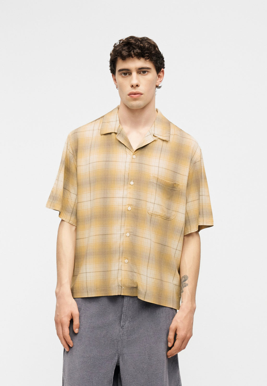 PLAID CAMP - Shirt - sesame/egret