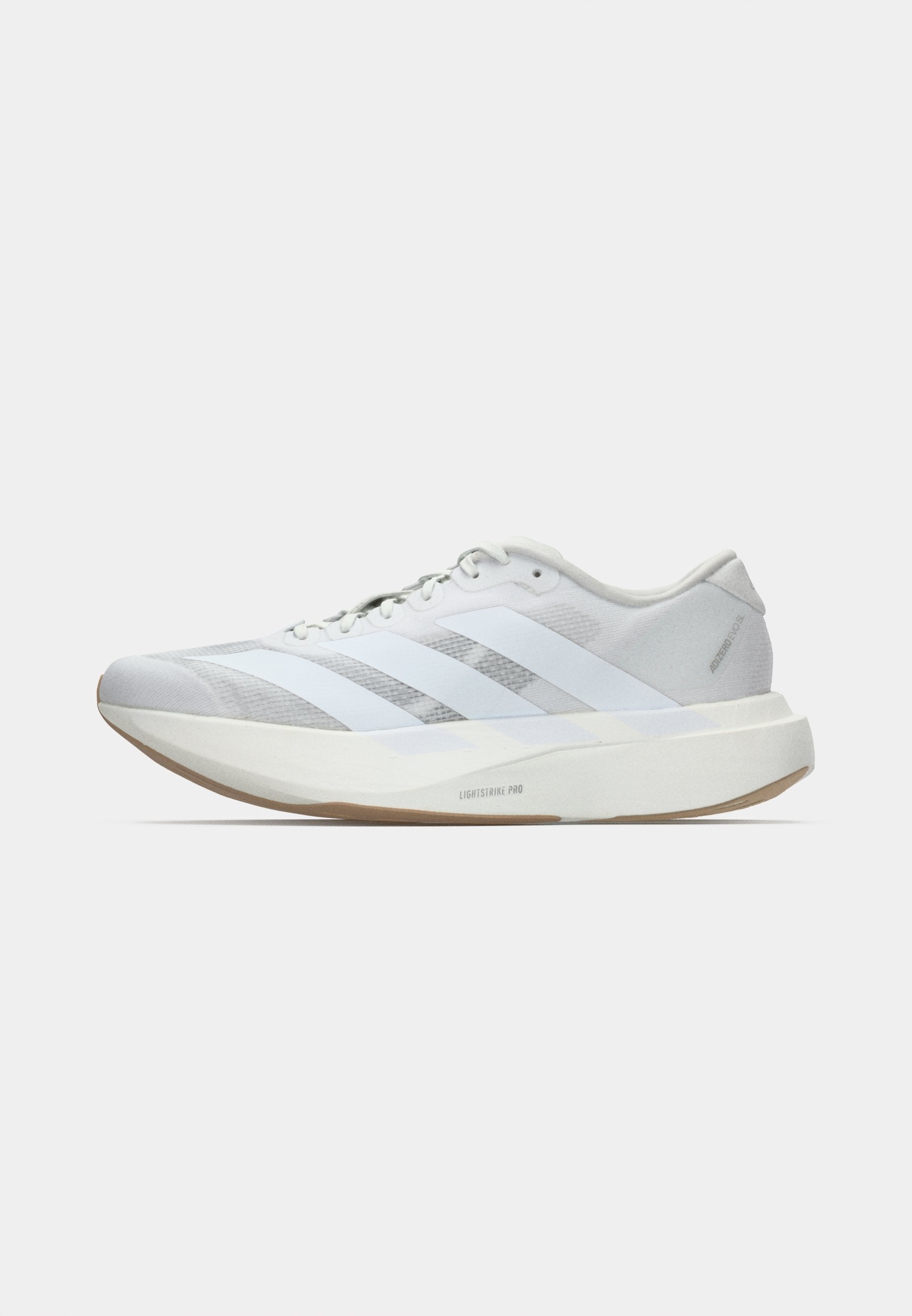 ADIZERO EVO SL W - Trainers - footwear white/warm sandstone