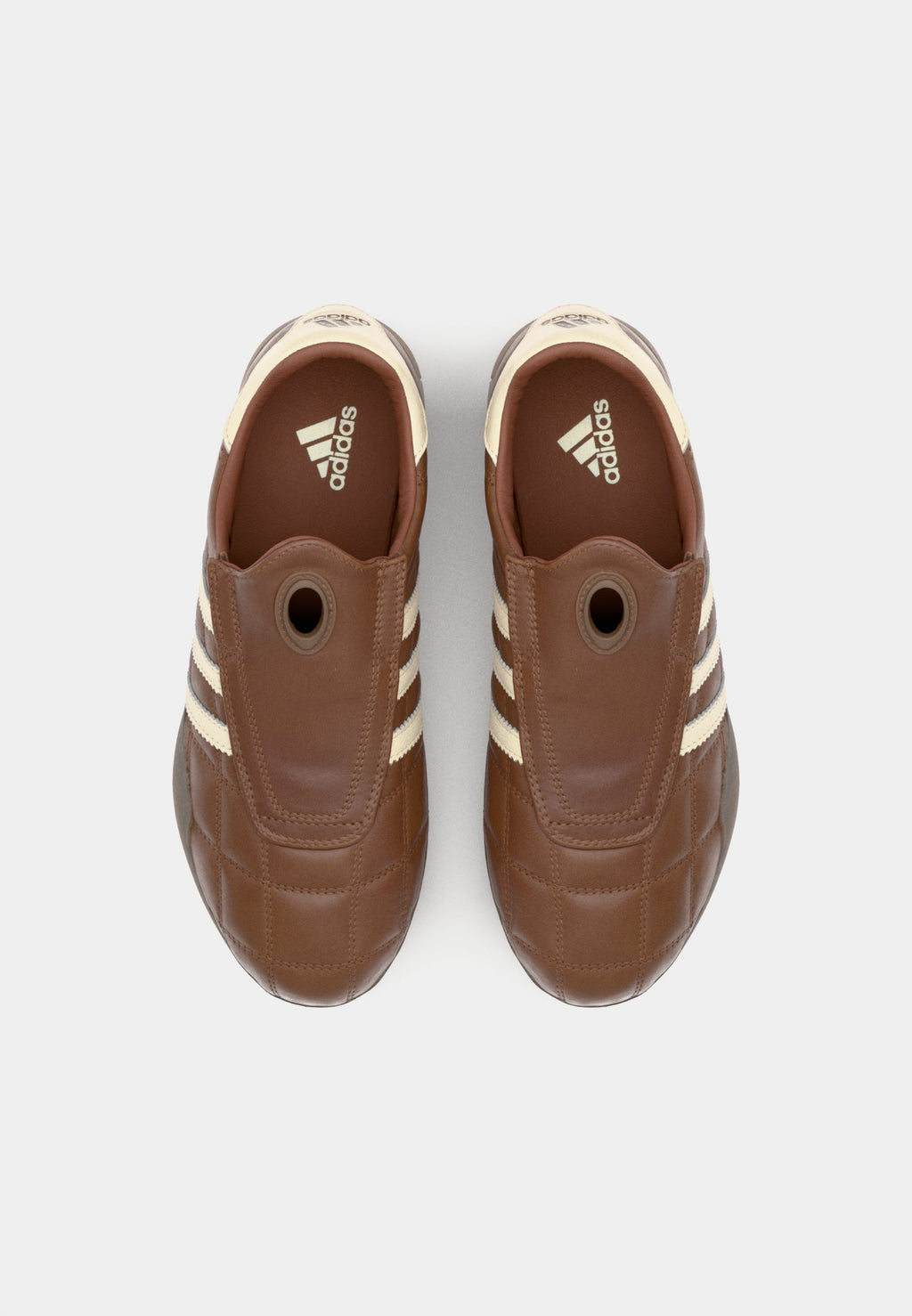 TAEKWONDO MEI - Slip-ons - preloved brown/cream white
