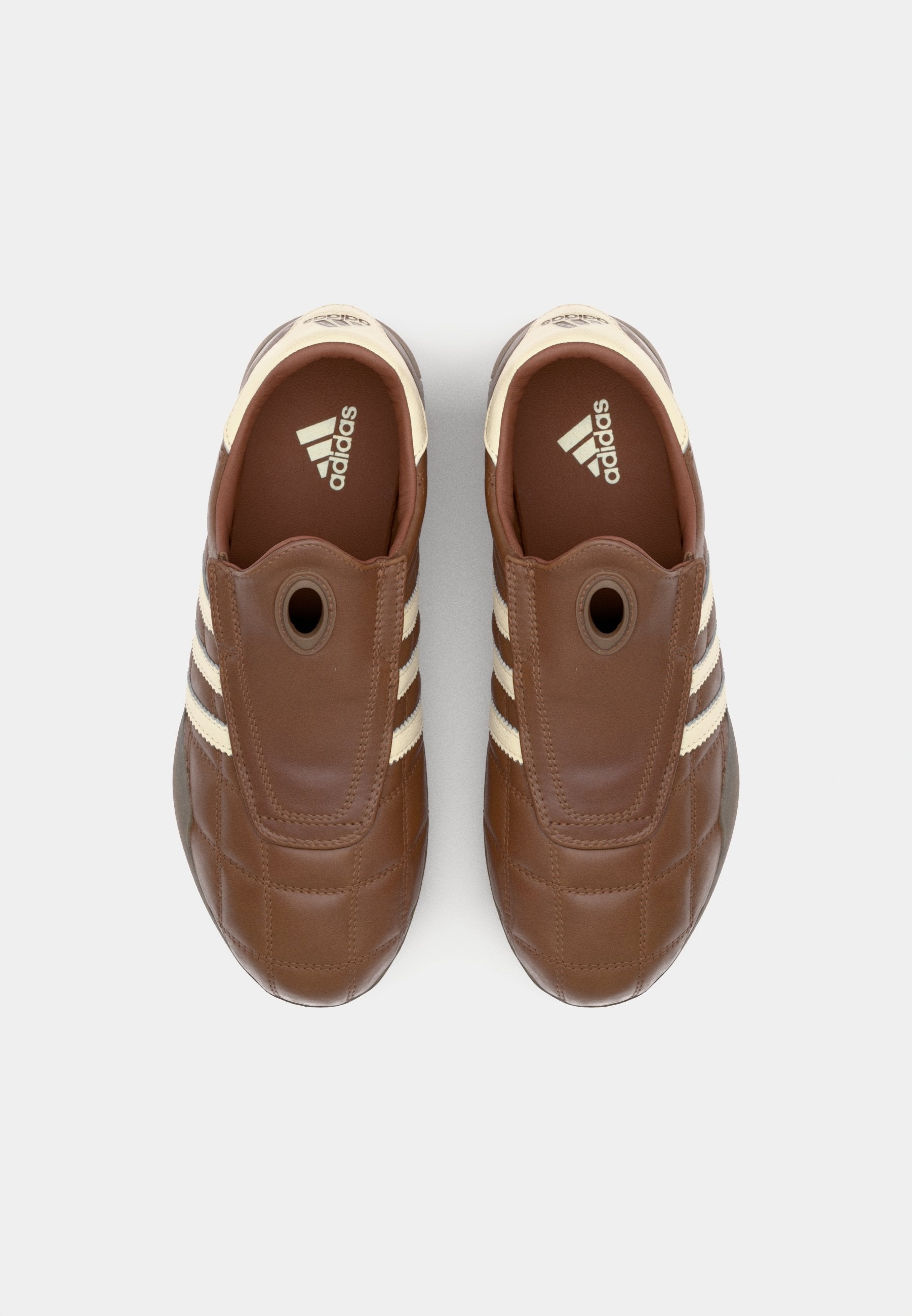 TAEKWONDO MEI - Slip-ons - preloved brown/cream white