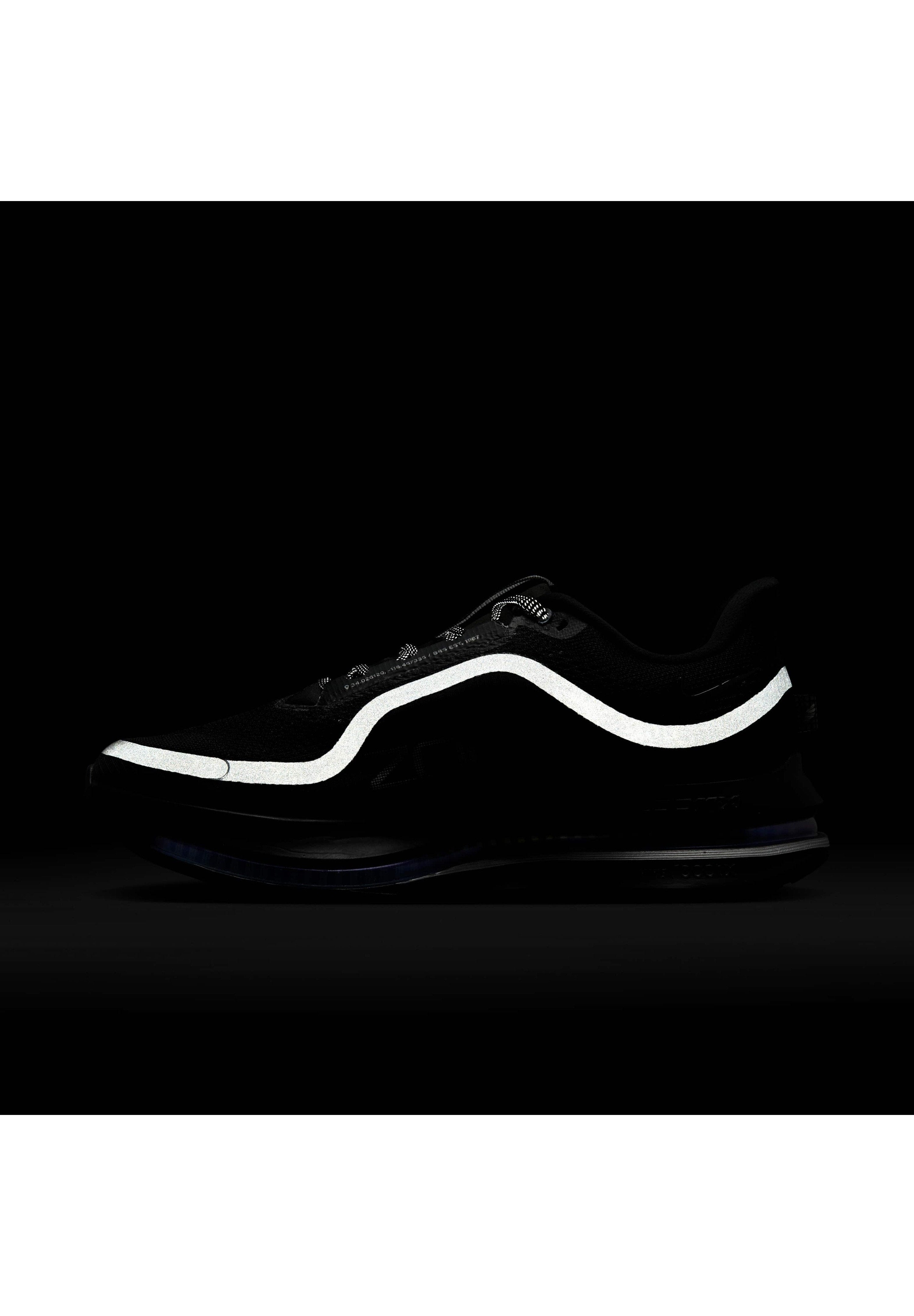 PEGASUS PREMIUM - Road running shoes - black/metallic silver-coloured