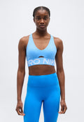 SCULPT BRA - Medium support sports bra - university blue/hydrogen blue/white