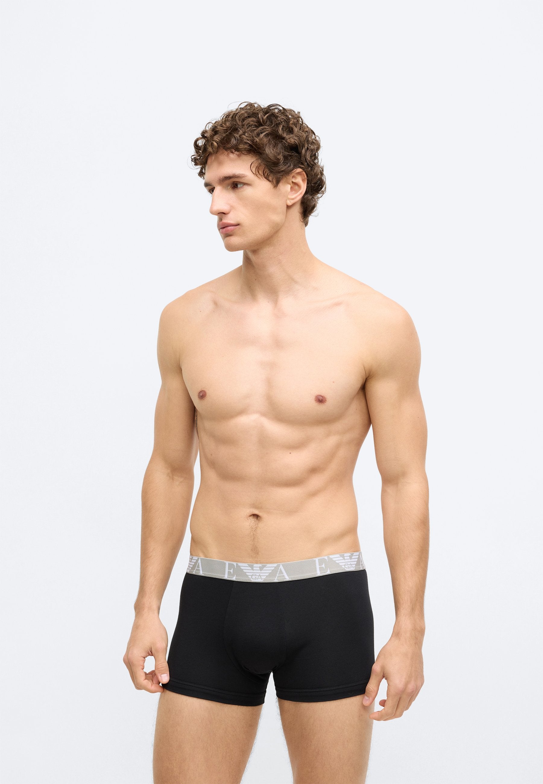 BOLD MONOGRAM TRUNK 3 PACK - Trunks - black/light melange grey/white