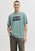 T- - Print T-shirt - mineral blue