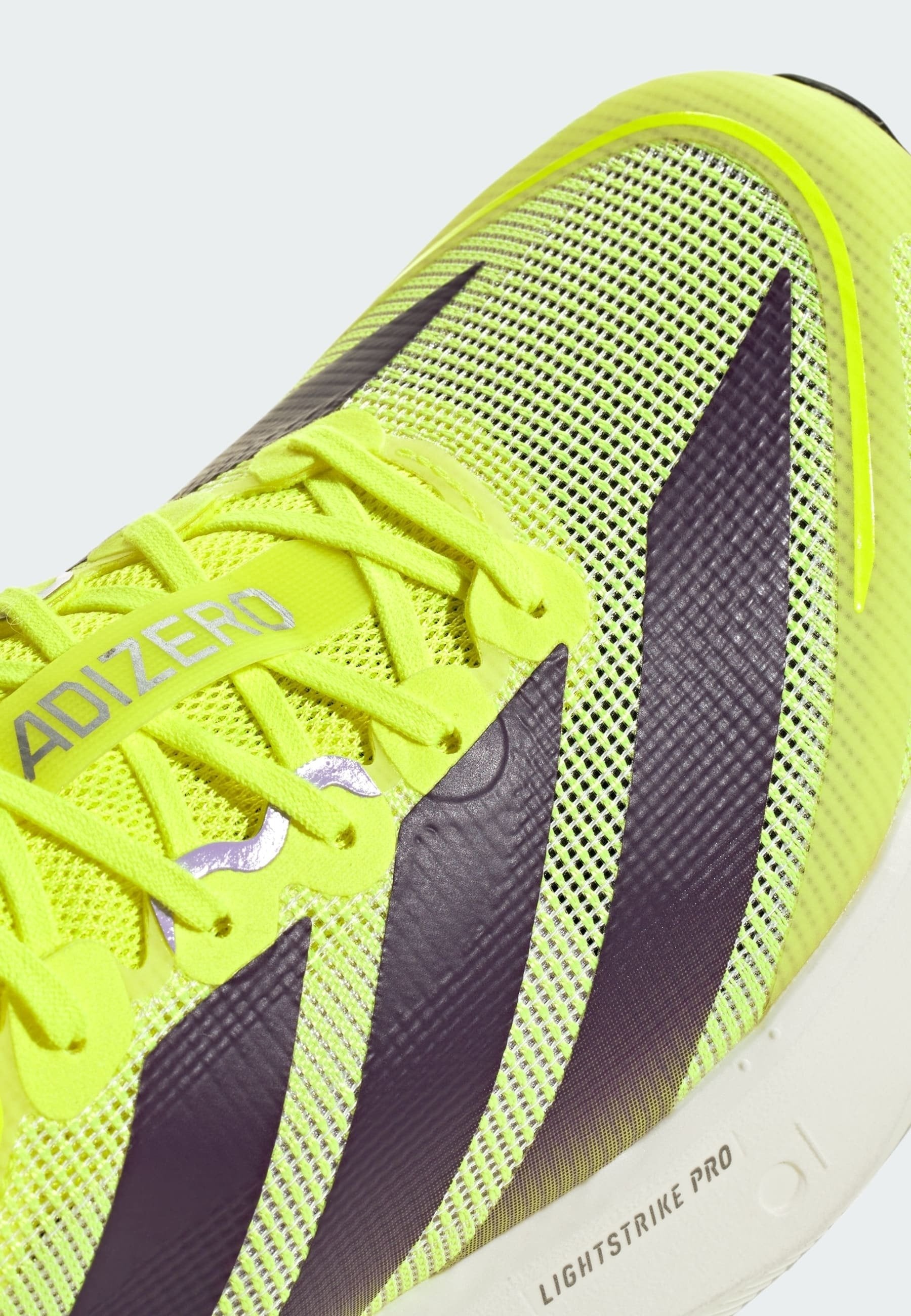 ADIZERO BOSTON 13 M - Road running shoes - solar yellow   aurora plum   powder plum
