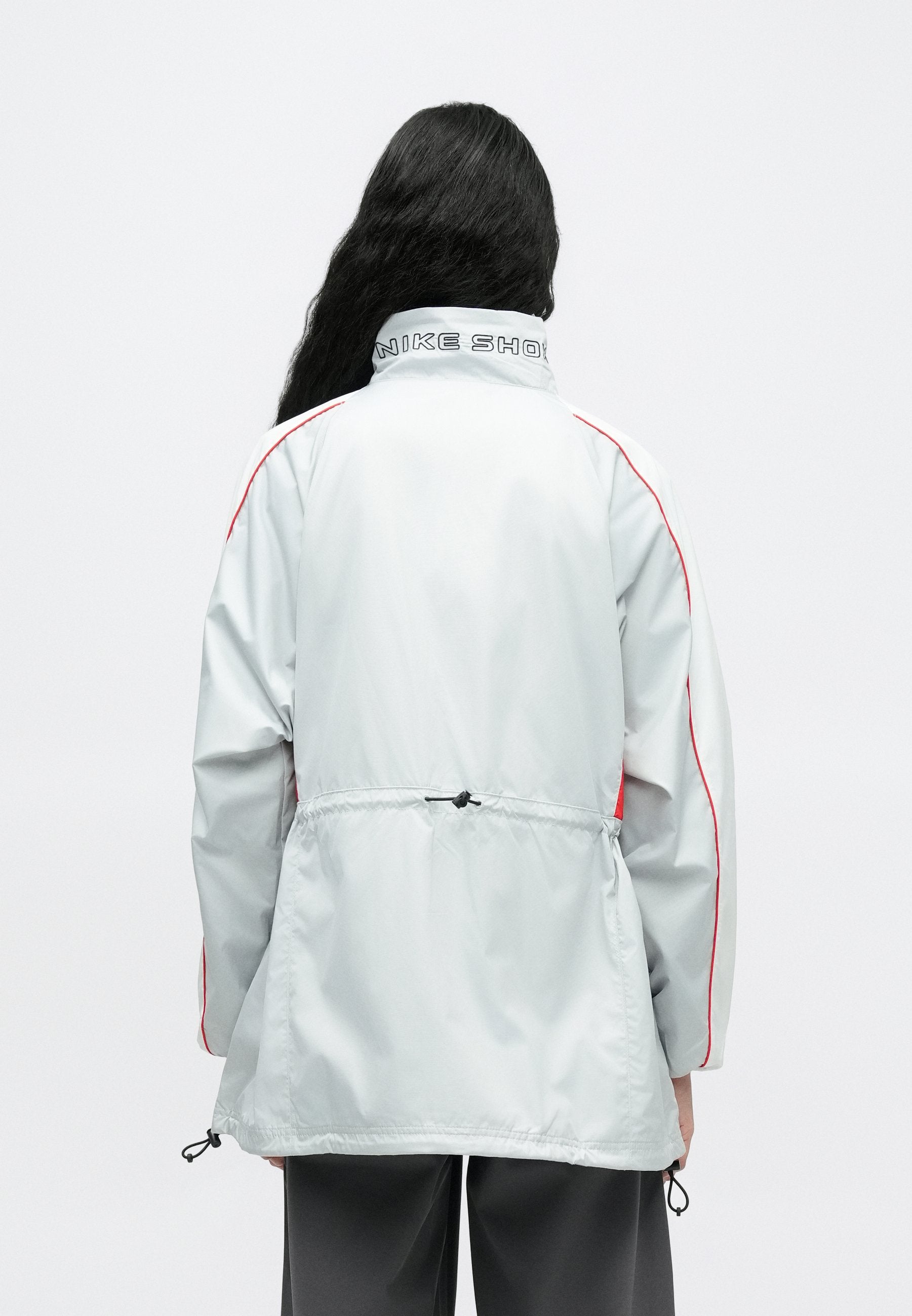 SHOX - Light jacket - grey fog/white/university red