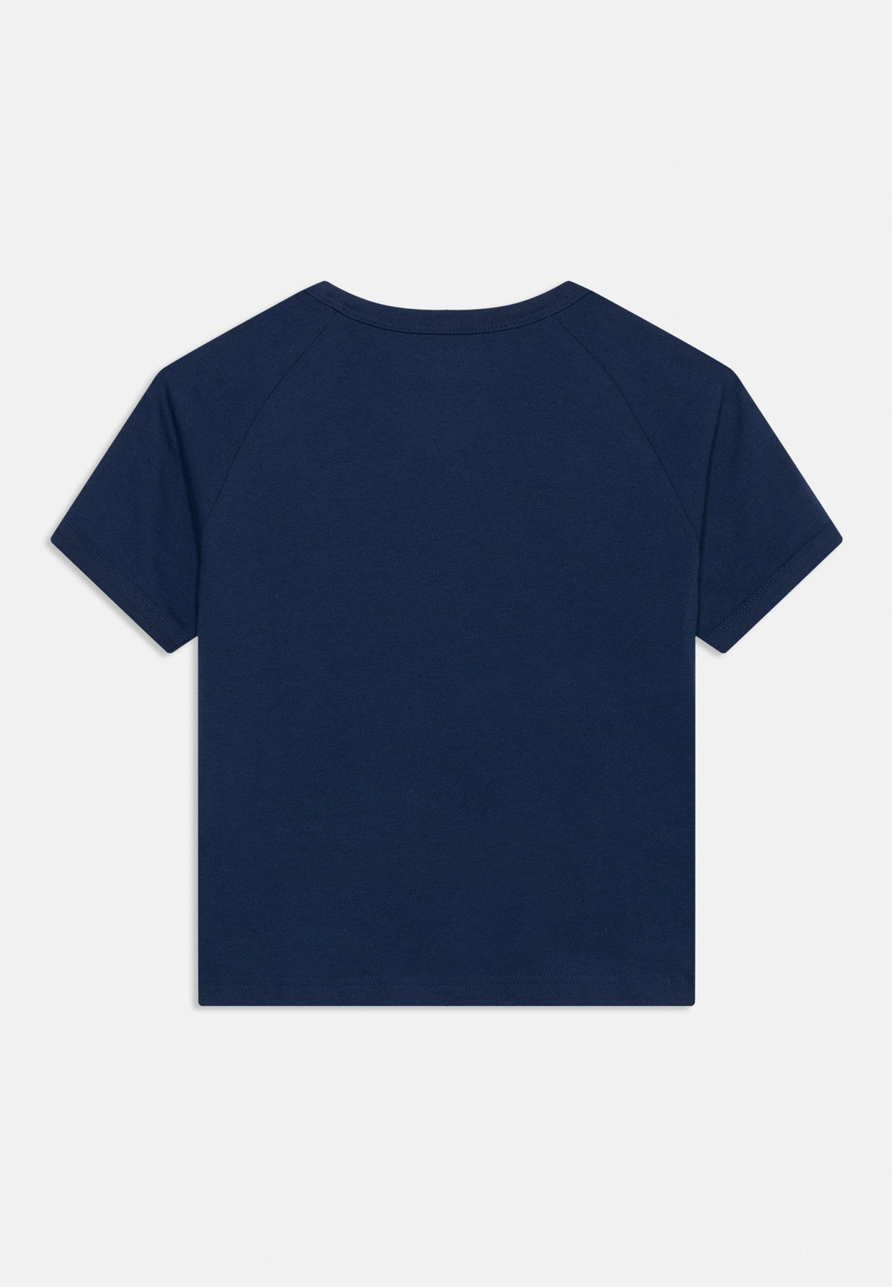 3 STRIPE TEE UNISEX - Baskılı Tişört - gece indigo/beyaz