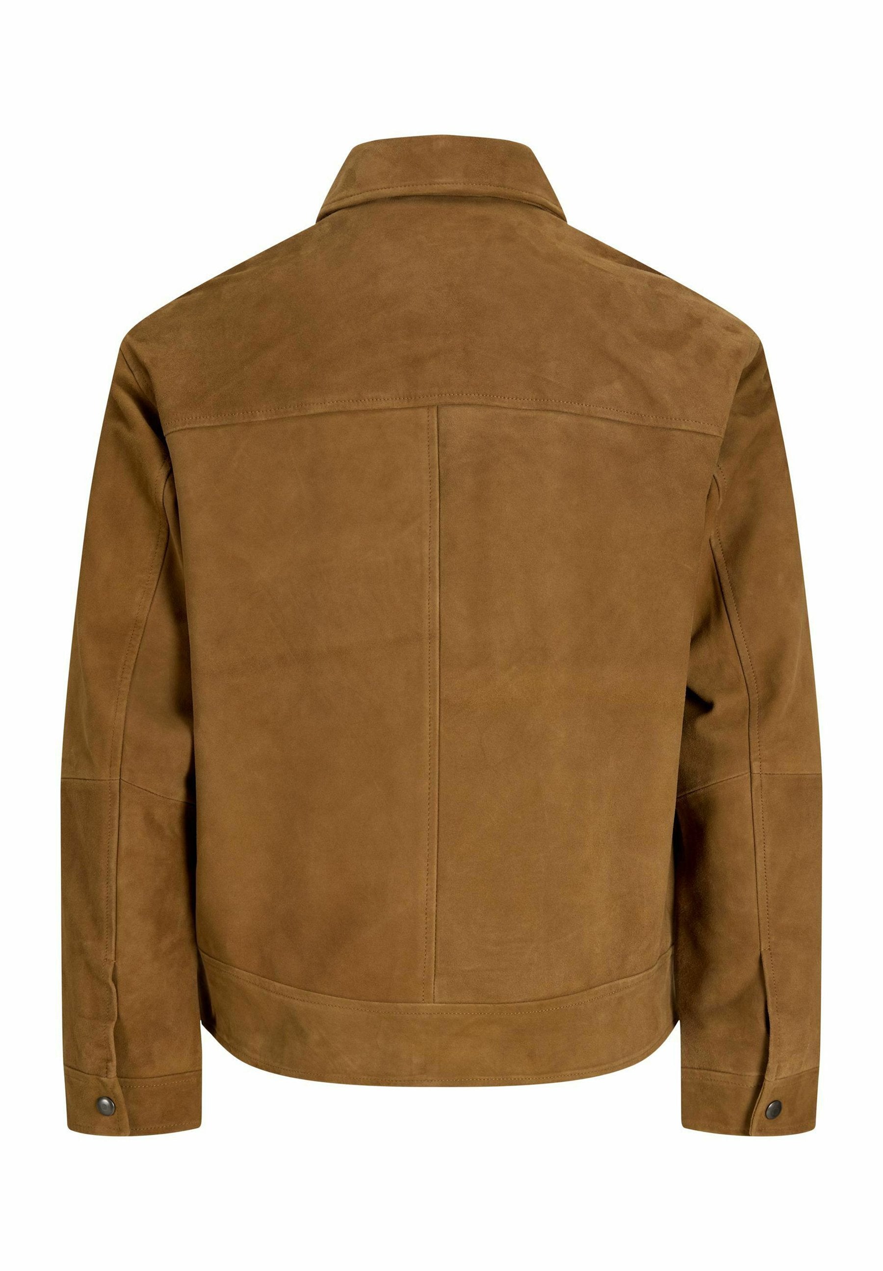 Leather jacket - cognac