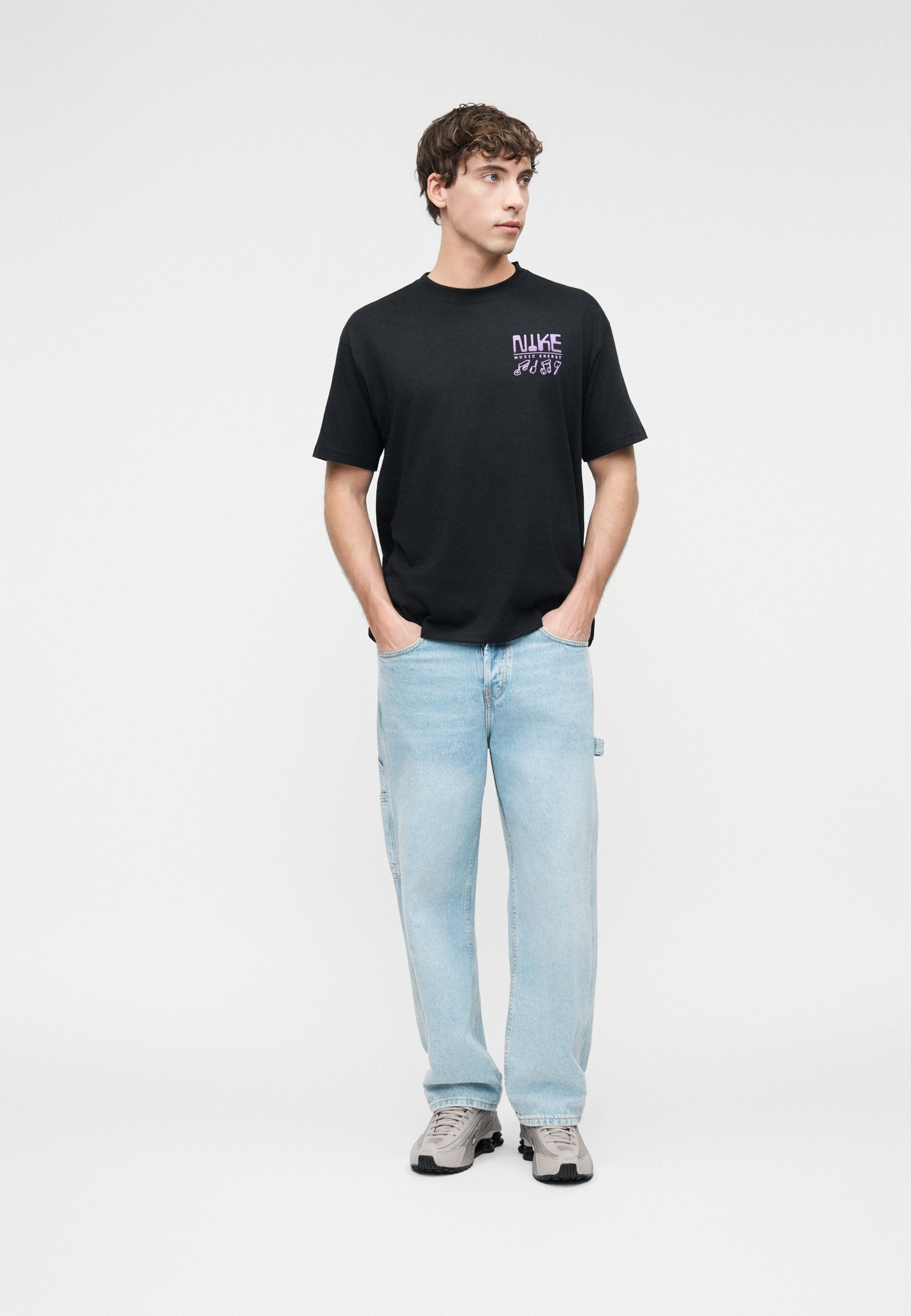 TEE SOUNDS UNISEX - Print T-shirt - black
