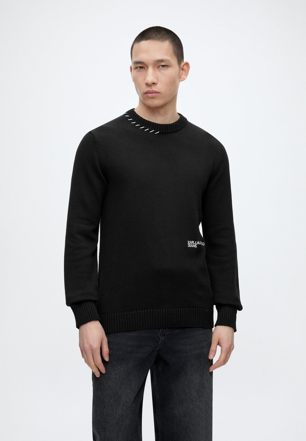 LOGO SWEATER - Jumper - black