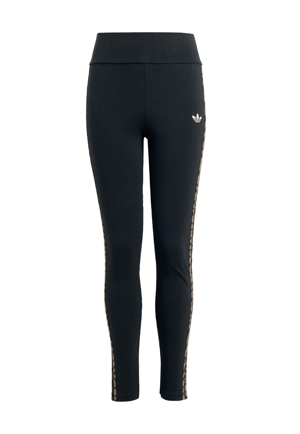 3 STRIPES  - Leggings - Trousers - black night brown