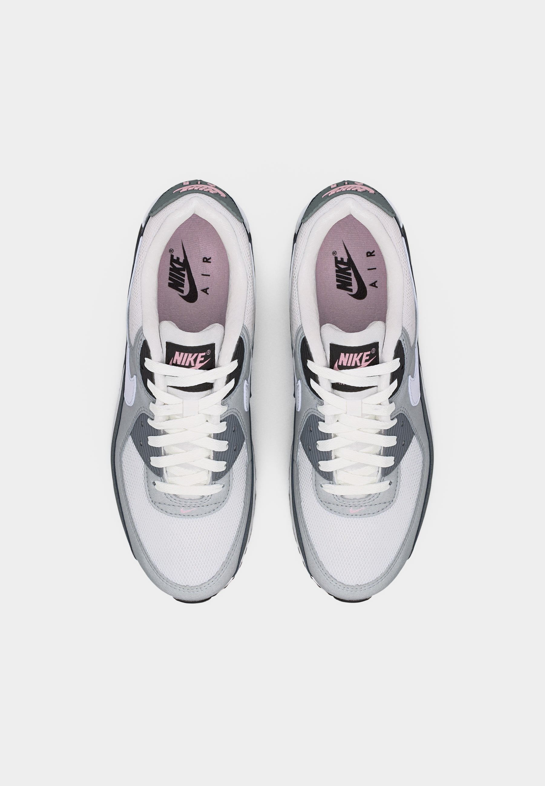 AIR MAX 90 UNISEX - Trainers - white/black/pink foam/anthracite/smoke grey