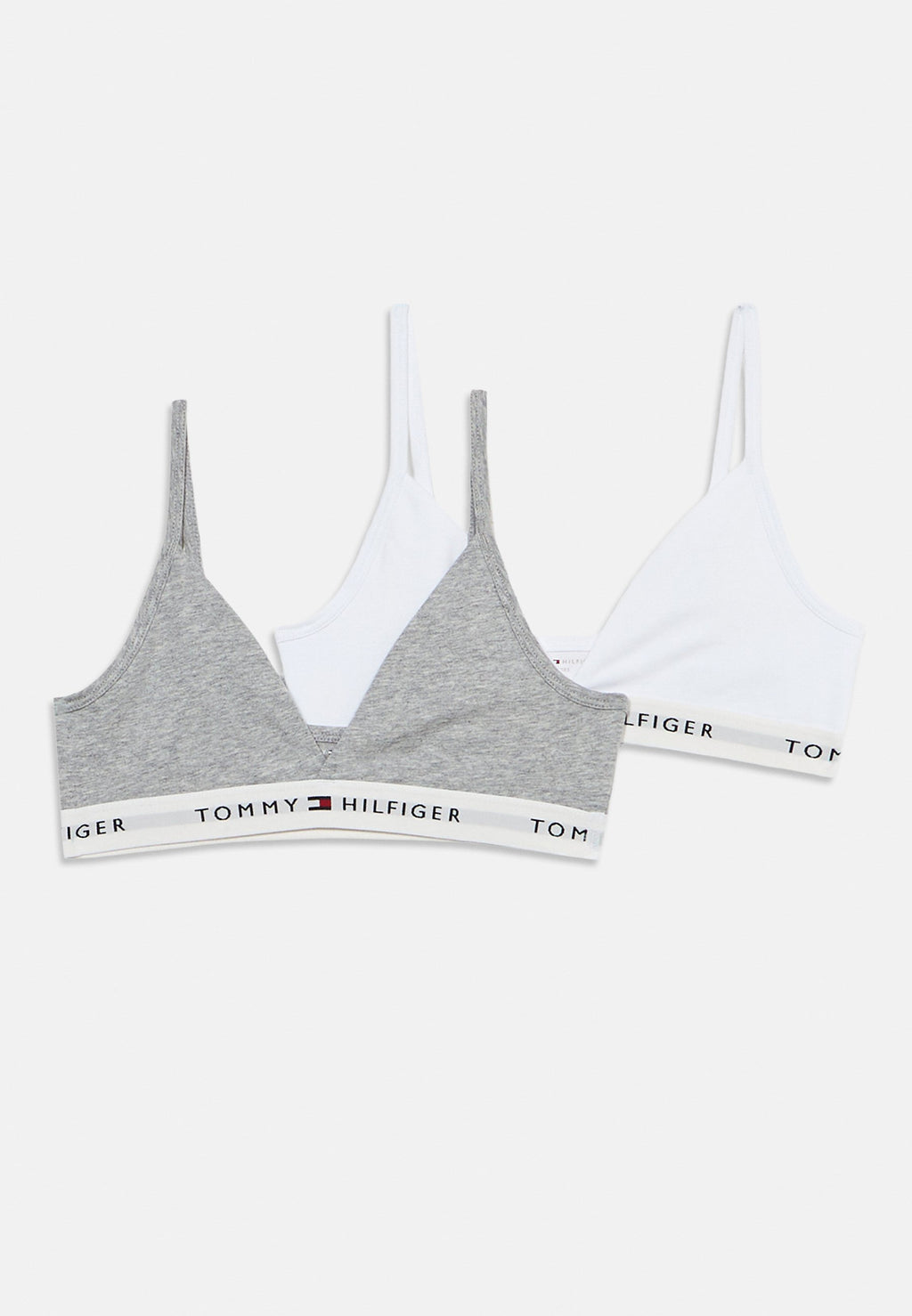 LOT DE 2 BRALETTES TRIANGLE NON REMBOURRÉES SIGNATURE - Bustier - blanc/gris