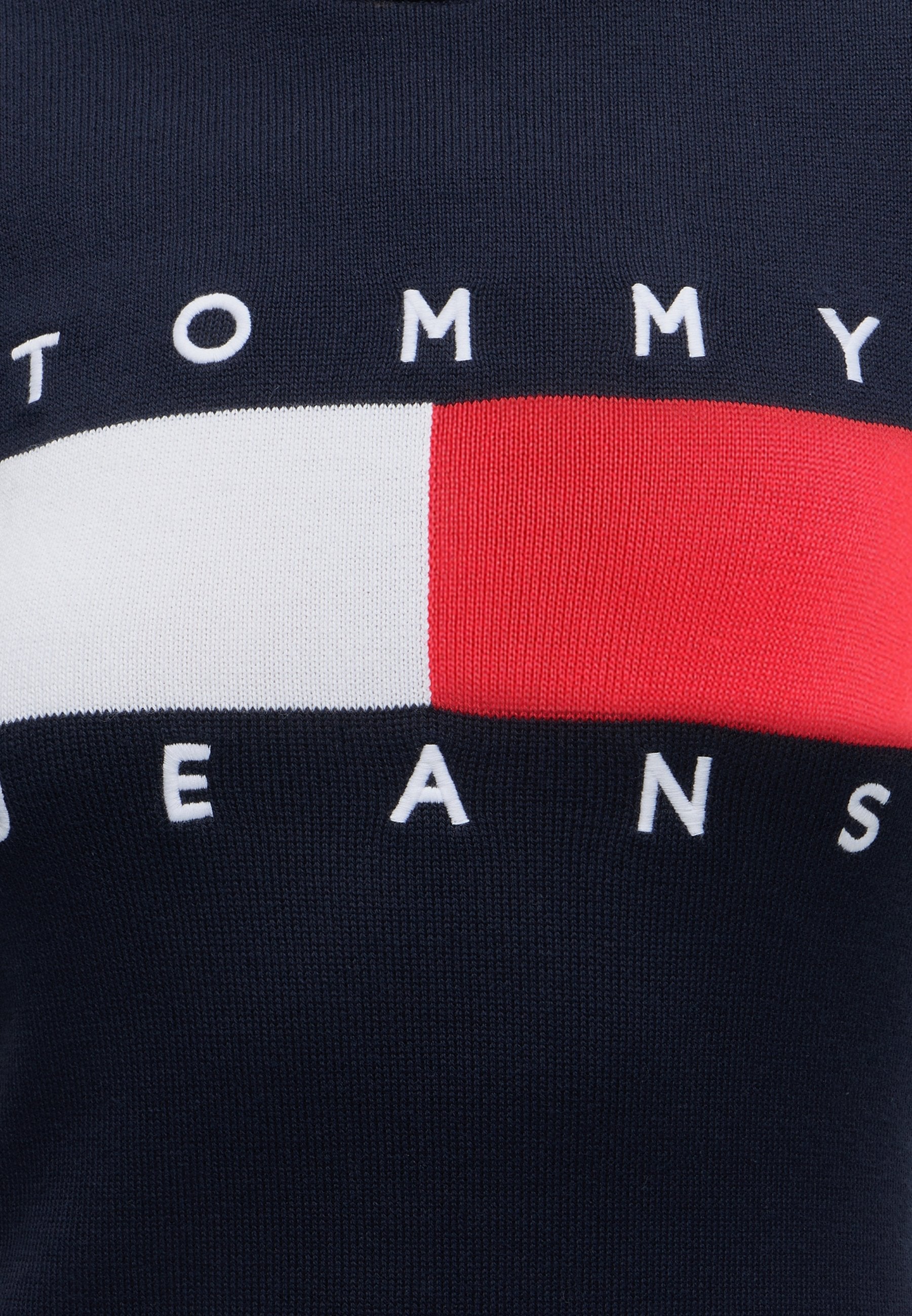 FLAG SWEATER DRESS - T-Shirt Dress - dark night navy