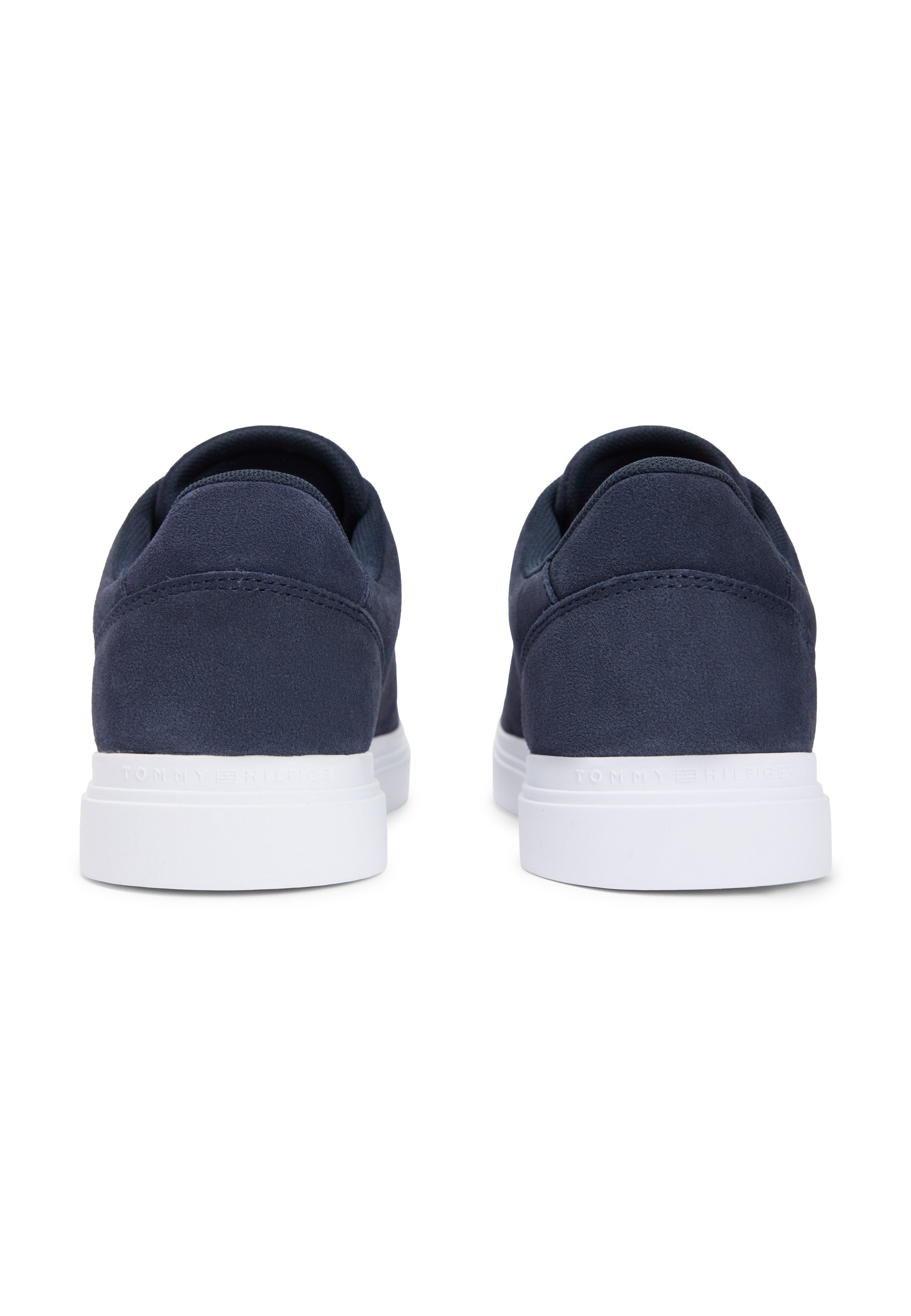 SUEDE METALLIC LOGO CUPSOLE TRAINERS - Trainers - space blue