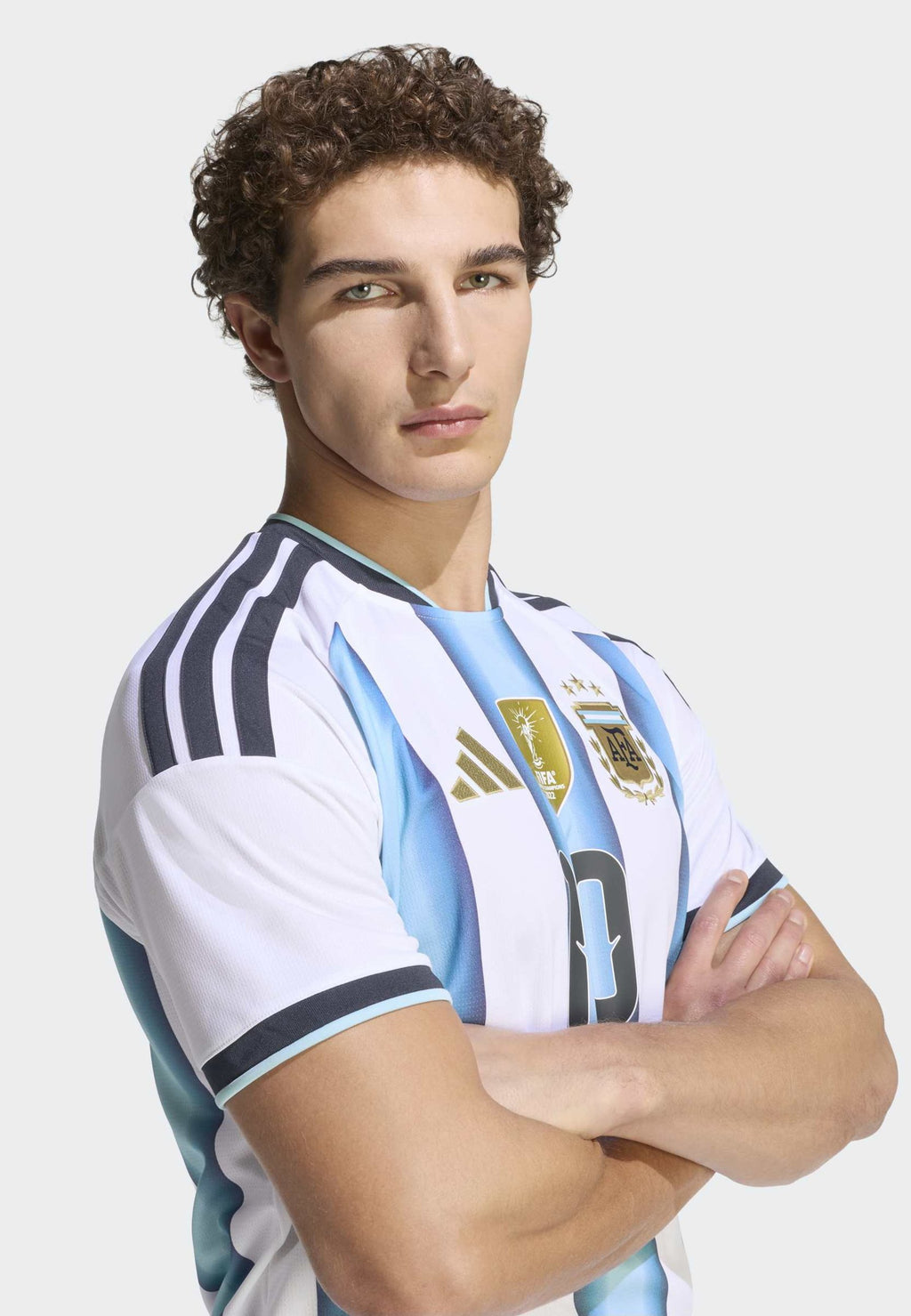 ARGENTINA 26 HOME MESSI - National team wear - white icey blue light blue