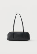 FOIL LOGO BAULETTO - Handbag - black/toasted coconut