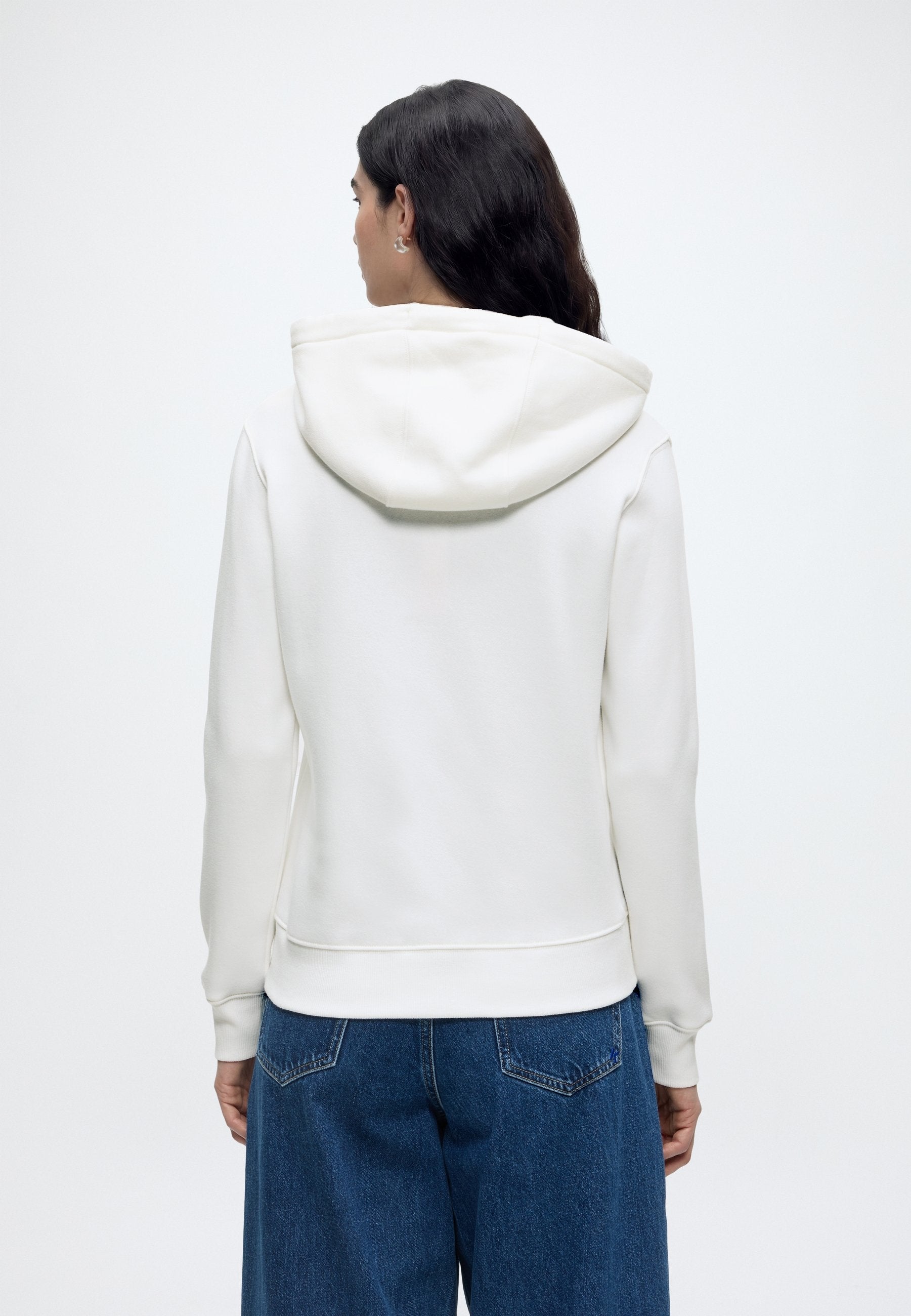 FLAG ZIP  - Zip-up sweatshirt - ecru