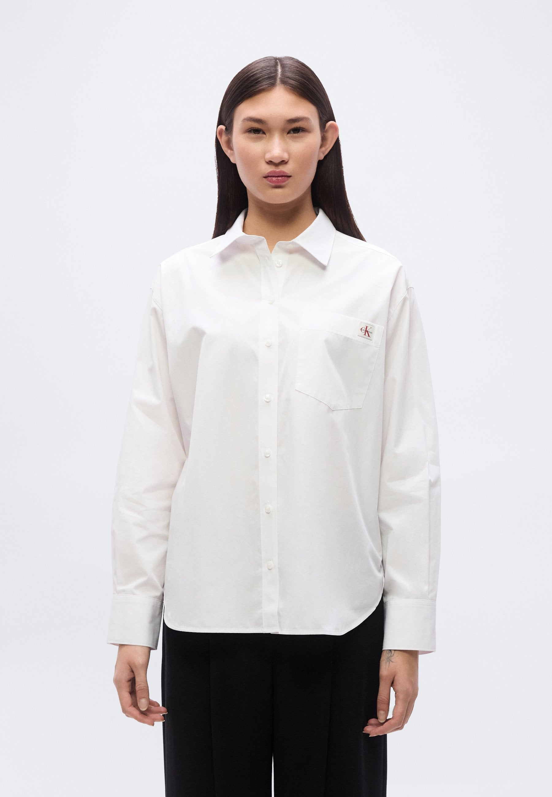 RELAXED  - Button-down blouse - brilliant white