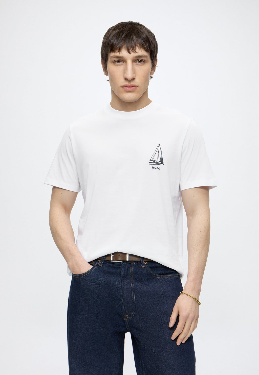 DISAIL - Print T-shirt - white