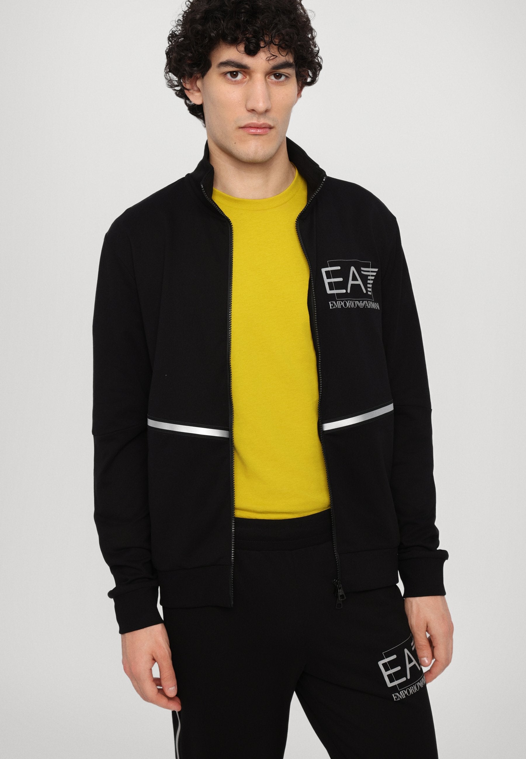 TRAIN VISIBILITY - Tracksuit - black/silver-coloured