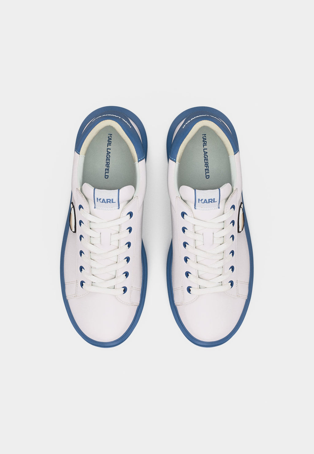 KAPRI MENS LACE - Trainers - white/blue