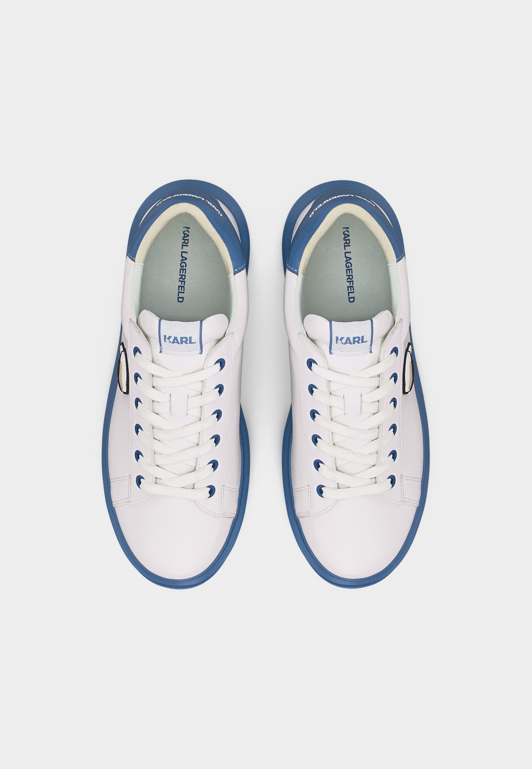 KAPRI MENS LACE - Trainers - white/blue