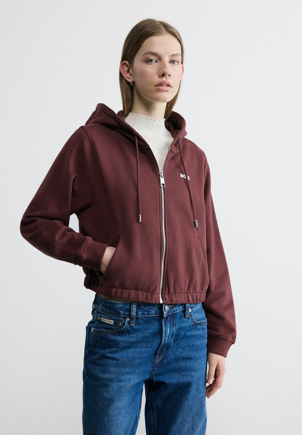 EMUS - Zip-up sweatshirt - dark brown