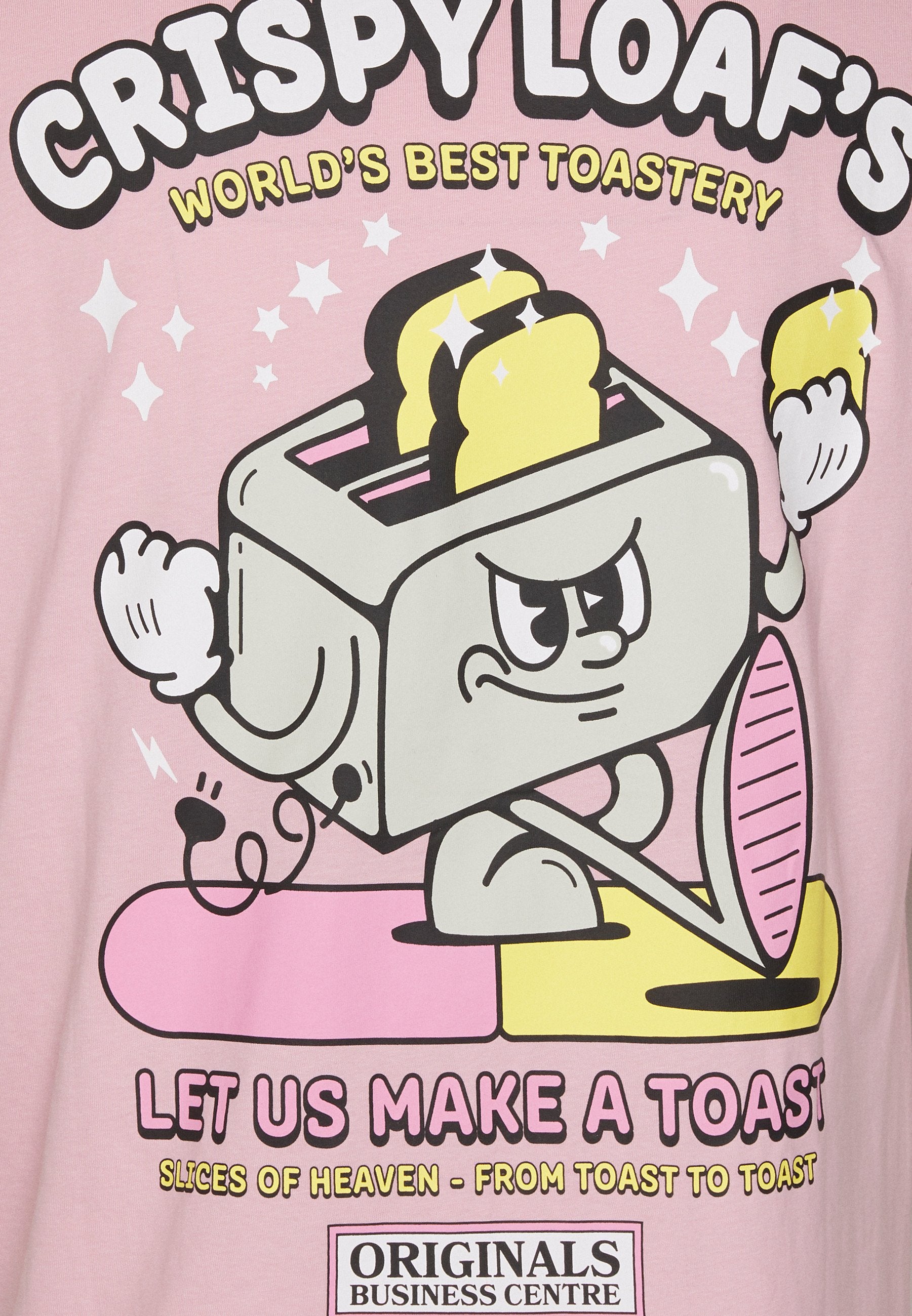 TEE COL RAS DU COU JORTOAST - T-shirt imprimé - nectar rose