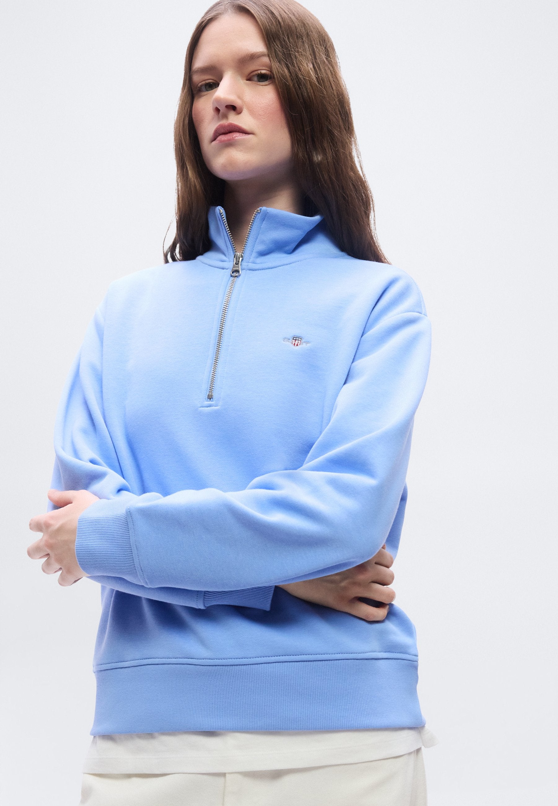 Zip-up sweatshirt - palace blue