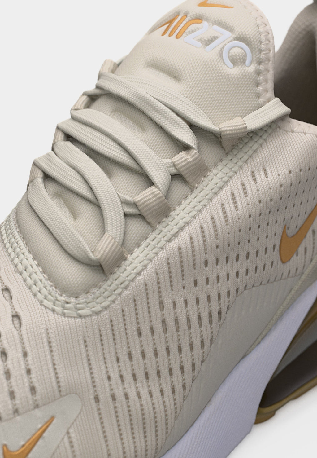 AIR MAX 270 - Baskets - light bone/coloris or métallisé/blanc
