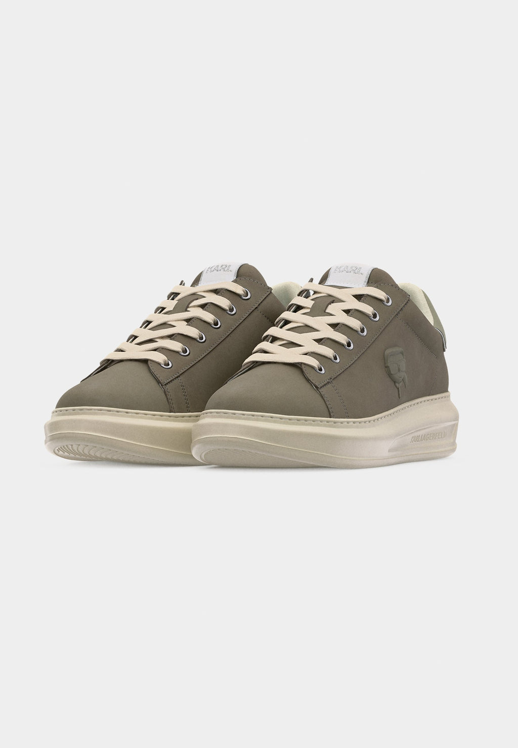 KAPRI MENS RELIEF LACE - Trainers - light khaki