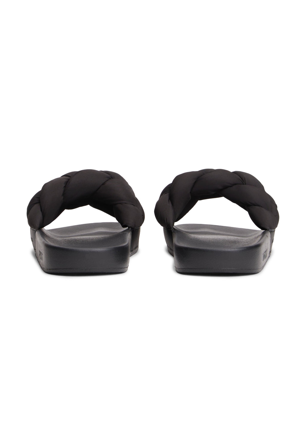 BRAIDED SLIDES - Mules - black