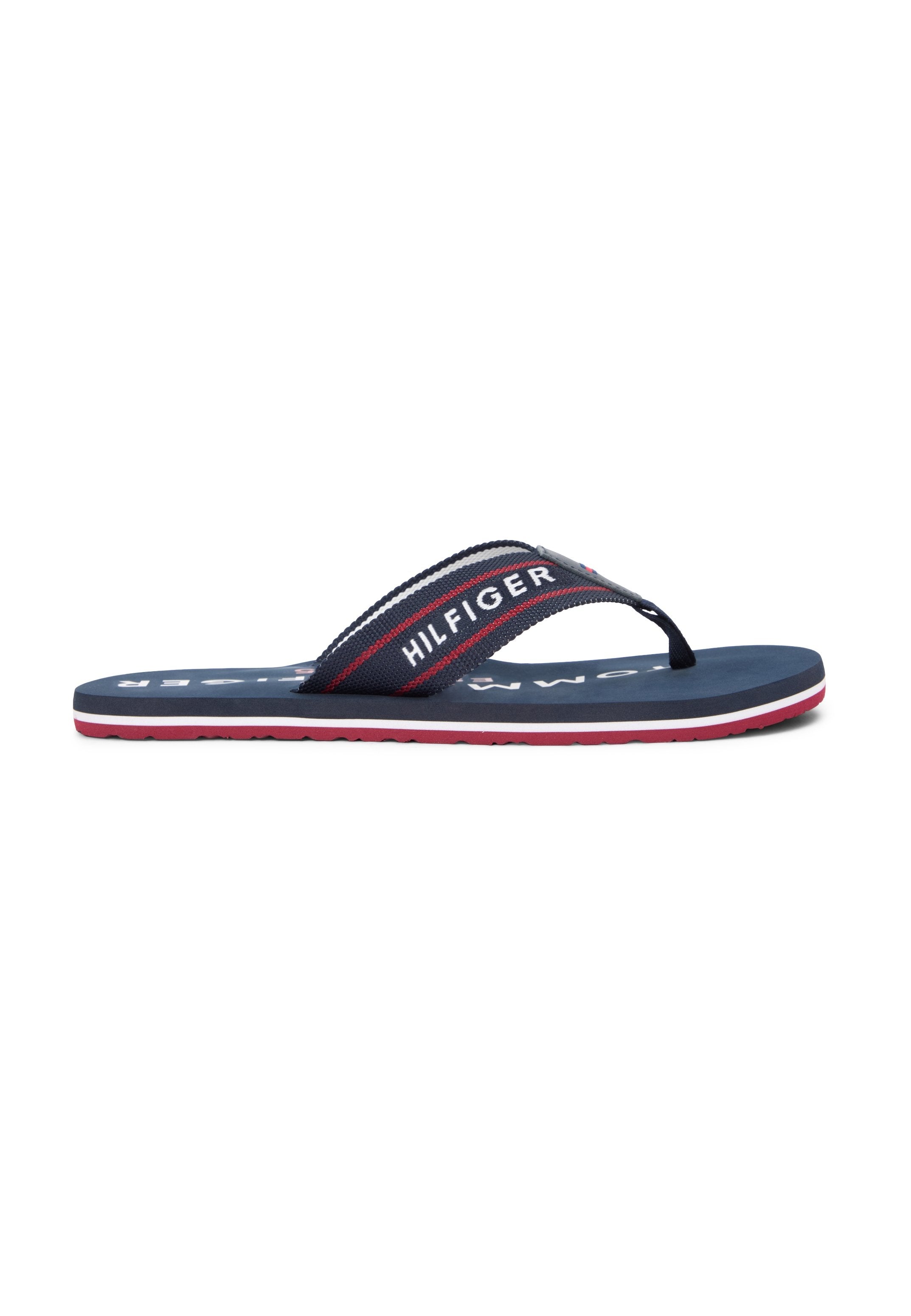 WEBBING STRAP LOGO FLIP-FLOPS - T-bar sandals - desert sky
