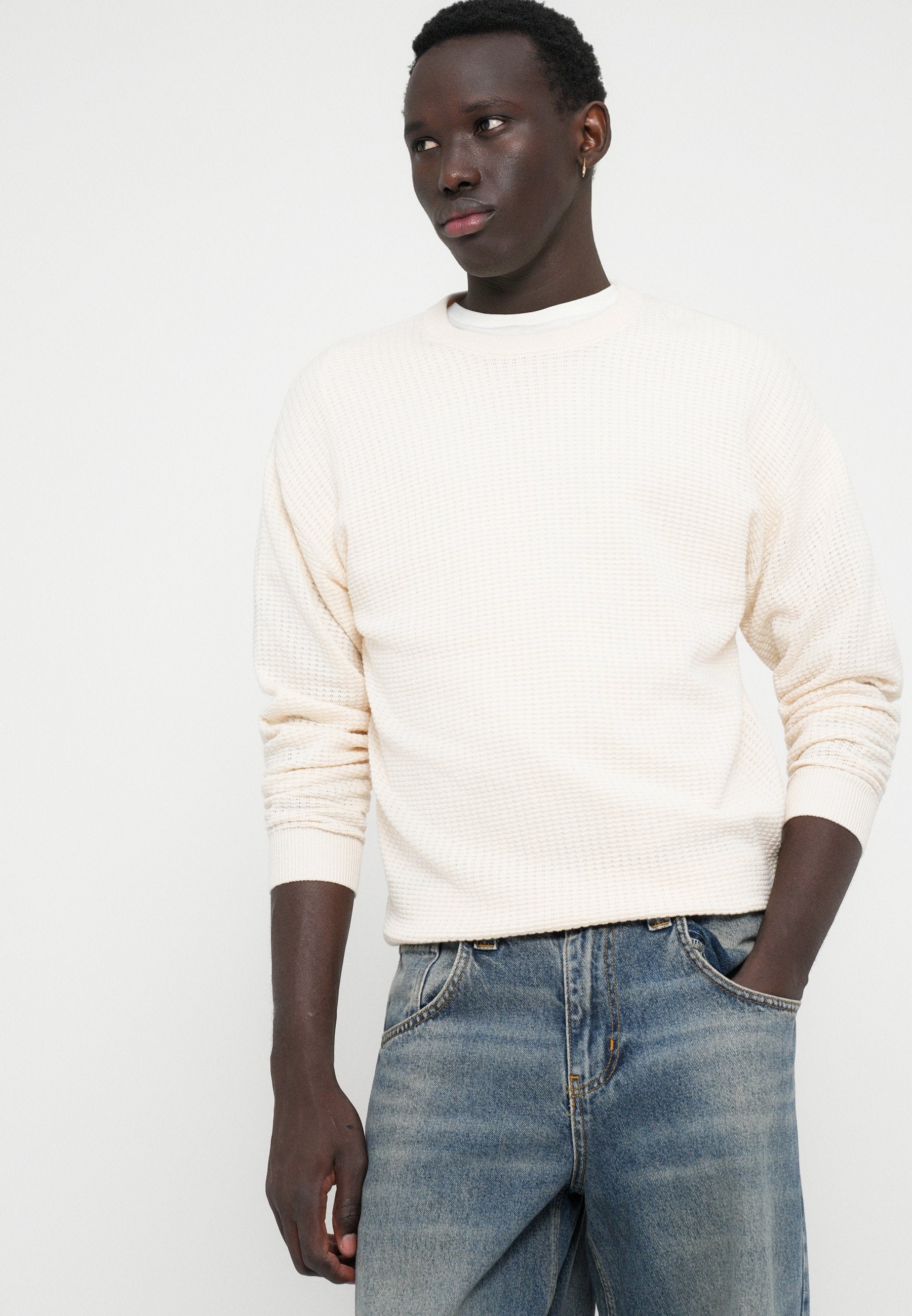 JORGREENE STRUCTURE CREW NECK - Jumper - sea salt