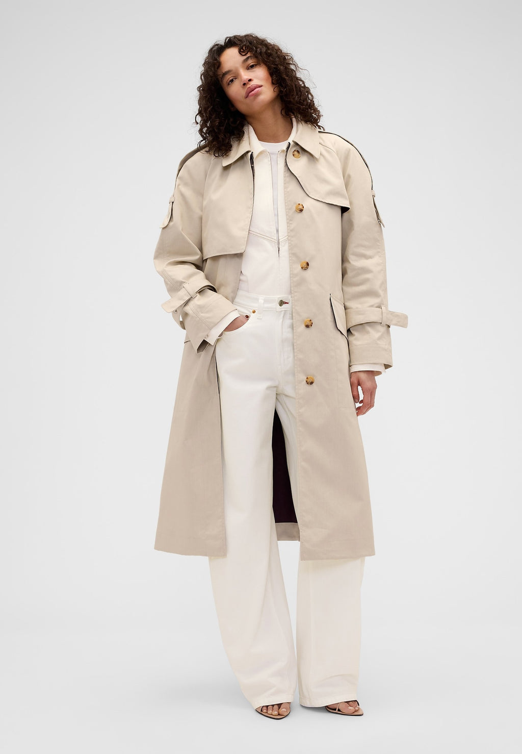 GAP VICTORIA BECKHAM TRENCH COAT - Trenchcoat - ecru