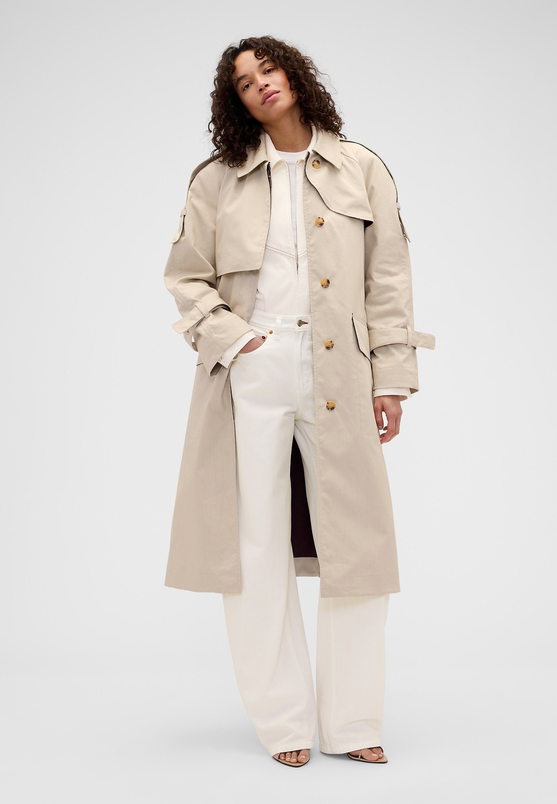 GAP VICTORIA BECKHAM TRENCH COAT - Trenchcoat - ecru