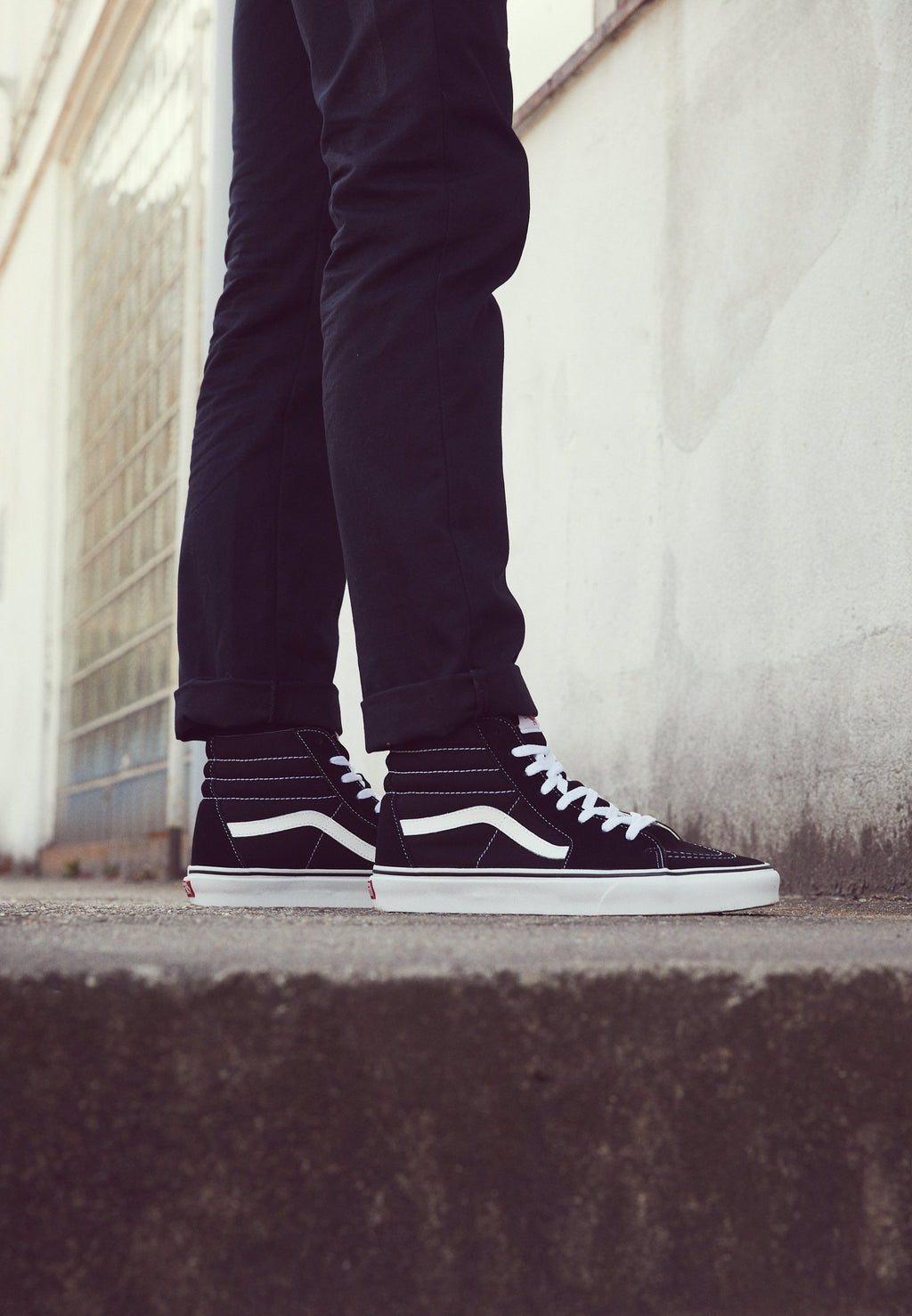 SK8-HI UNISEX - Baskets montantes - black/white