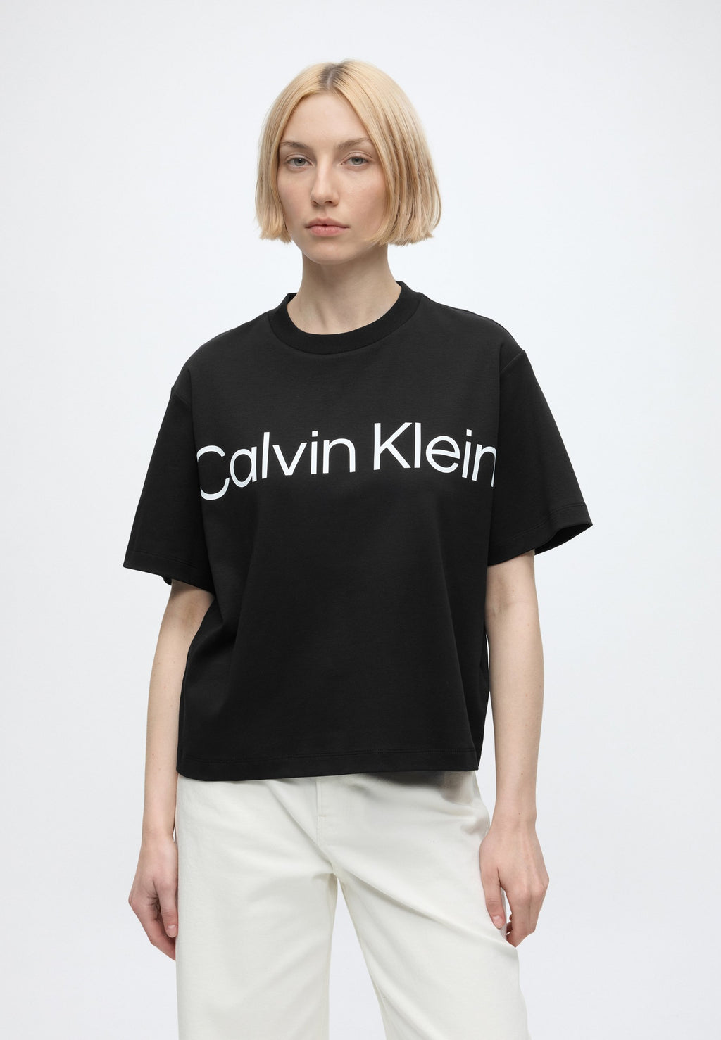 BOXY LOGO GRAPHIC - Print T-shirt - black