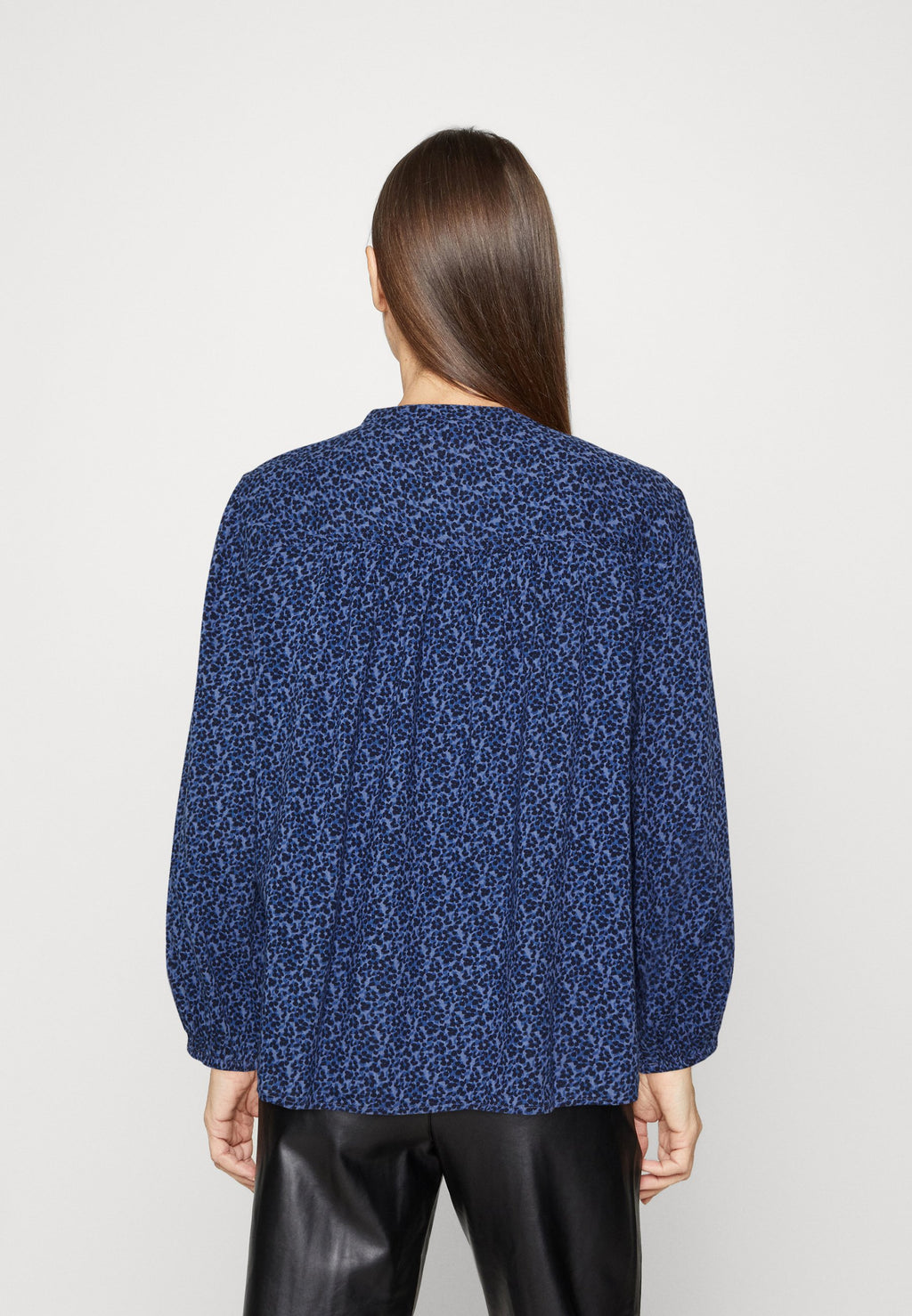 BUTTON FRONT - Blouse - blue