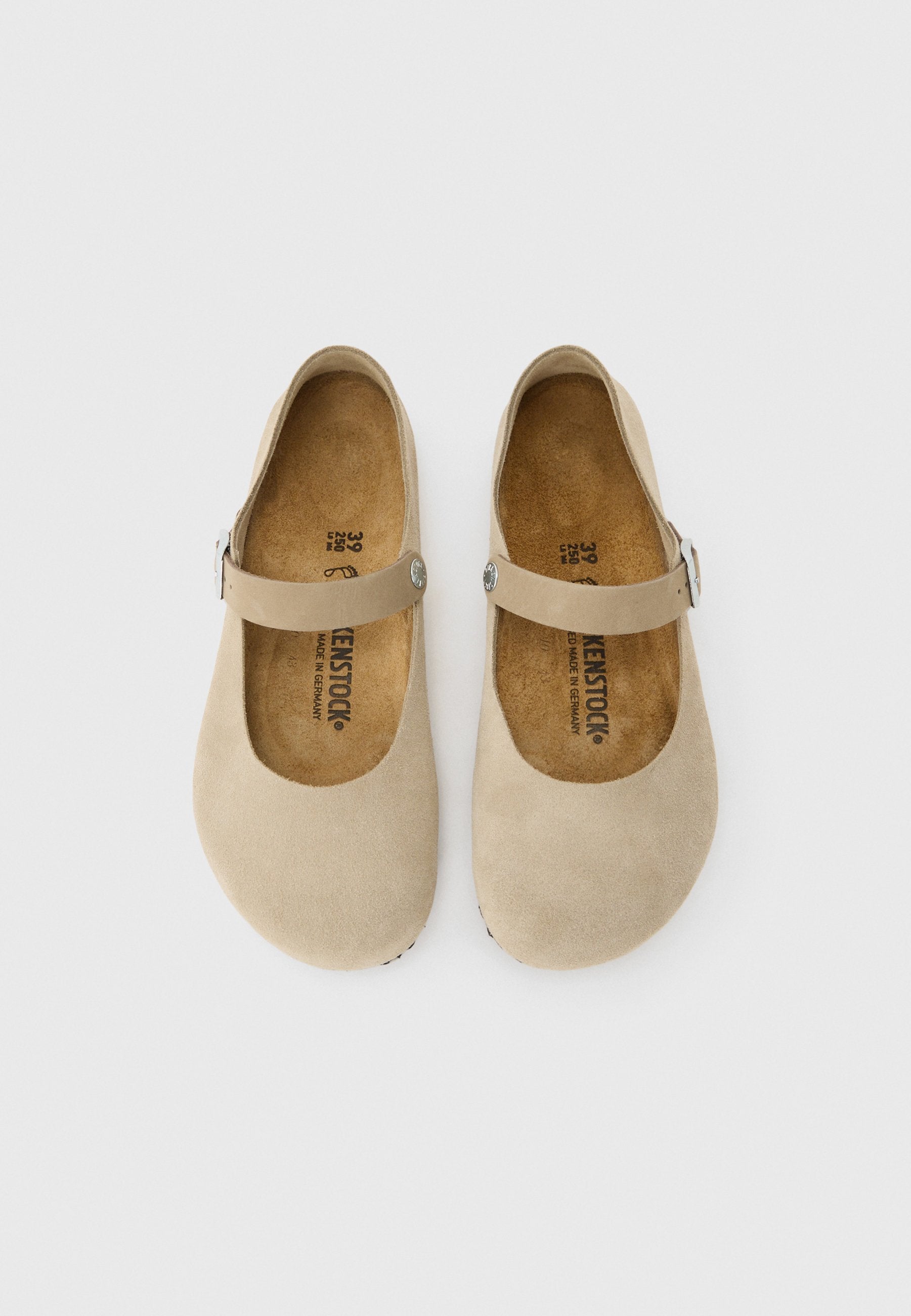 MANTOVA REGULAR - Ankle strap ballet pumps - taupe
