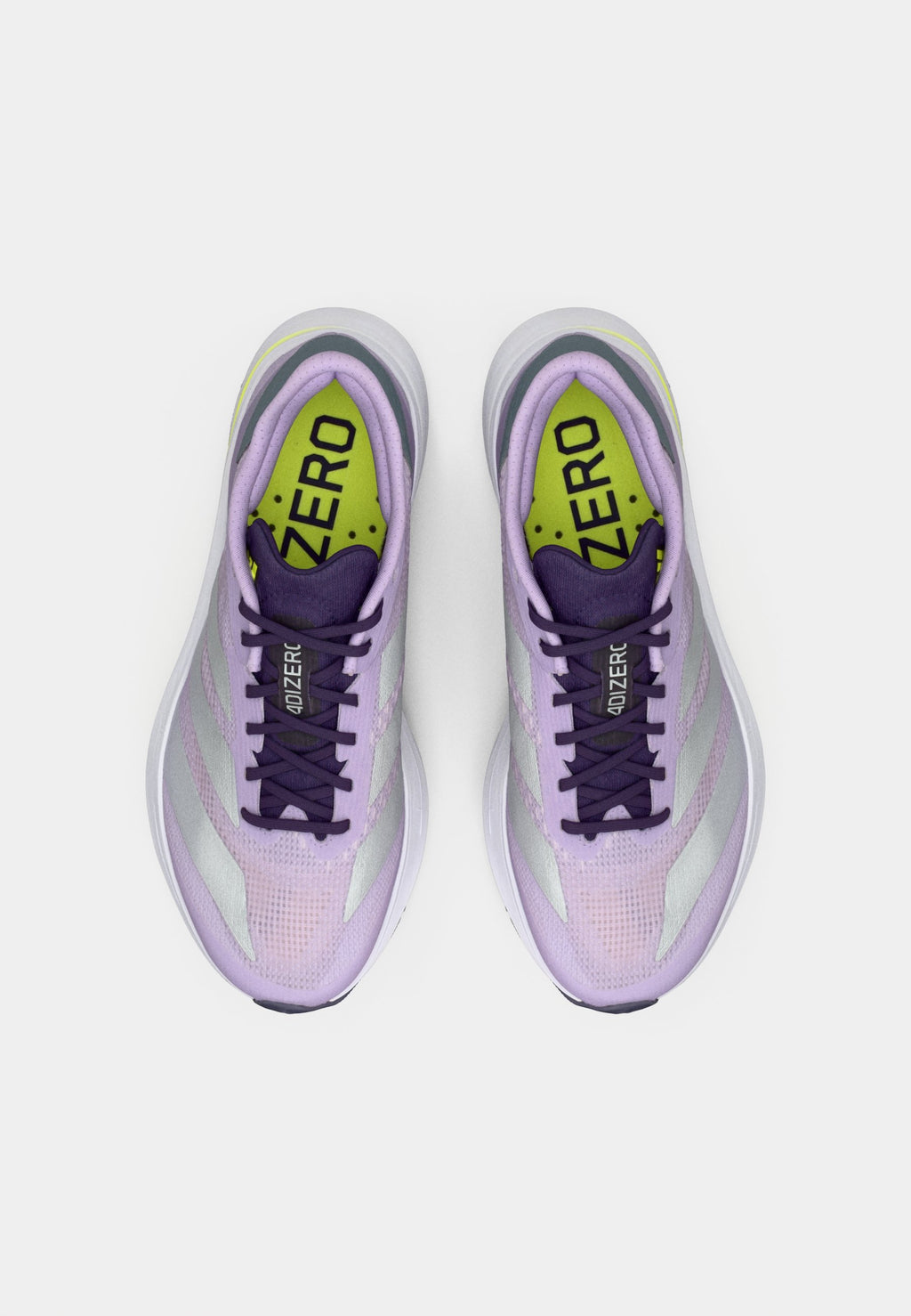 ADIZERO SL2 - Road running shoes - powder plum/silver-coloured metallic/solar yellow