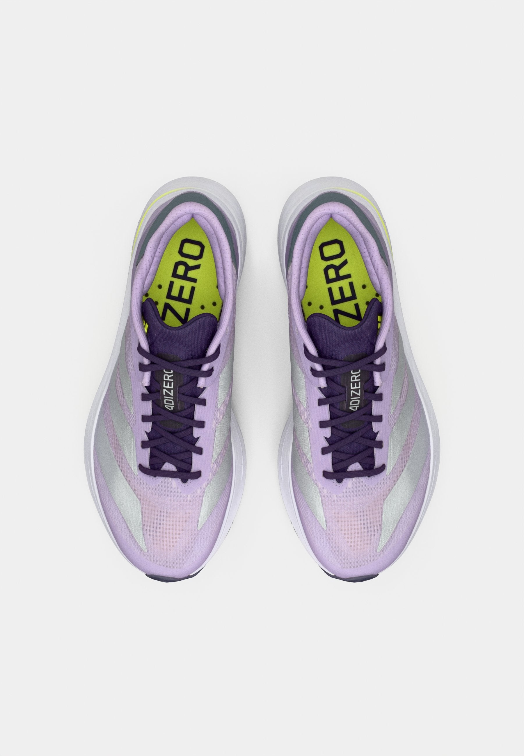 ADIZERO SL2 - Road running shoes - powder plum/silver-coloured metallic/solar yellow